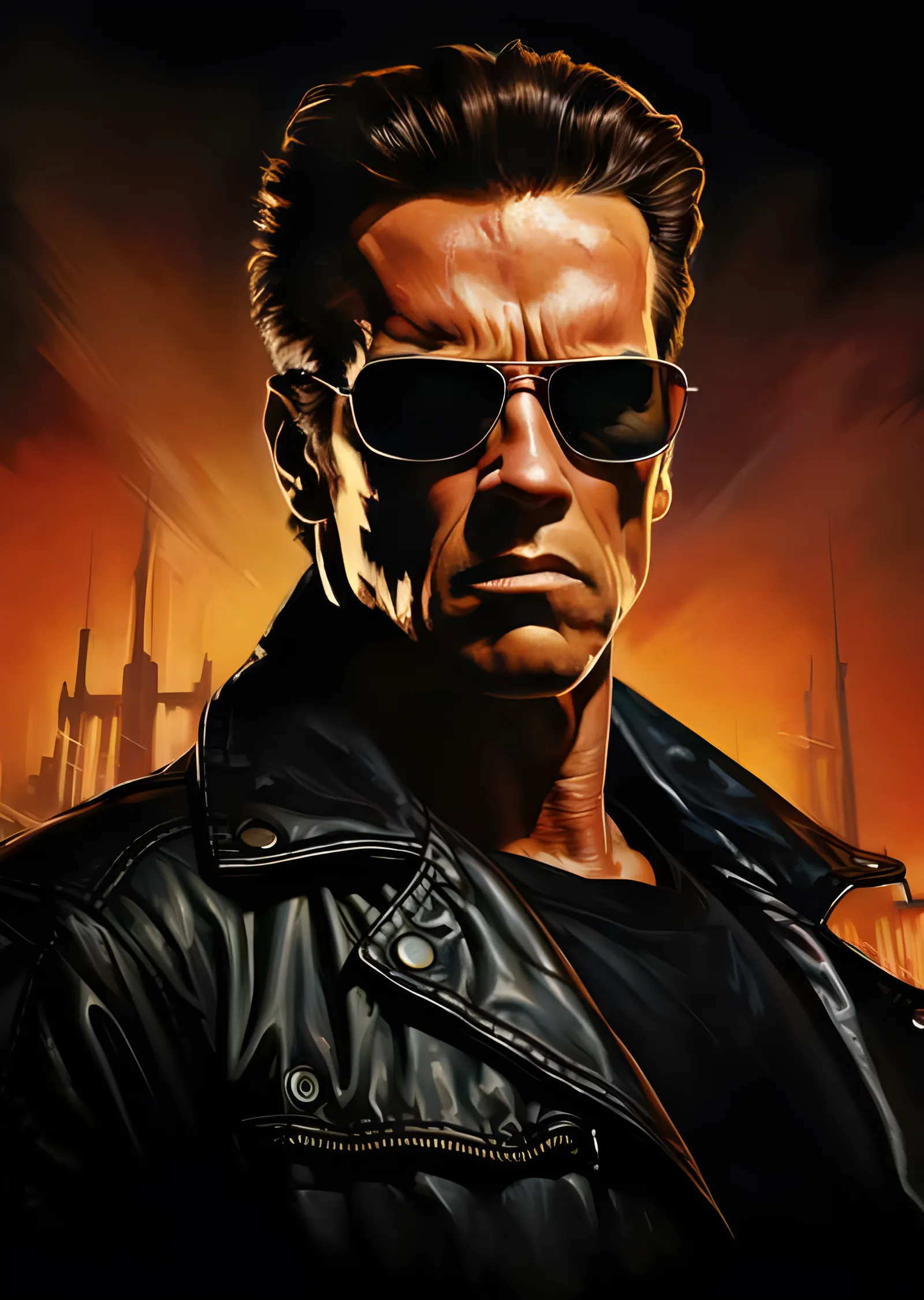 Arnold Schwarzenegger - Terminator Dönüşü metal tablo