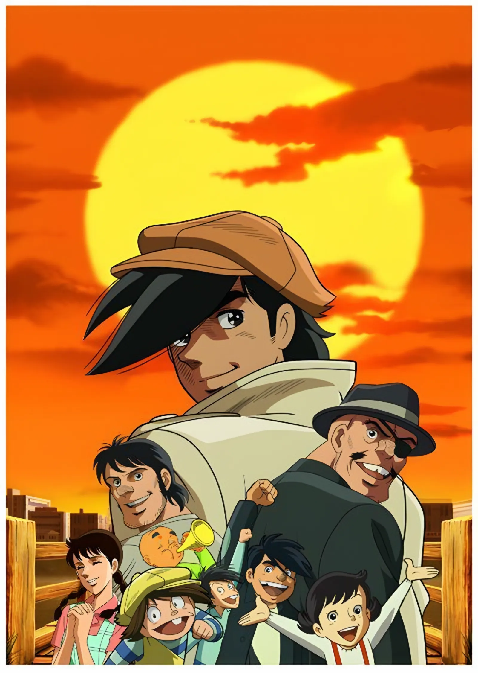 Ashita no Joe - Gün Batımı metal tablo