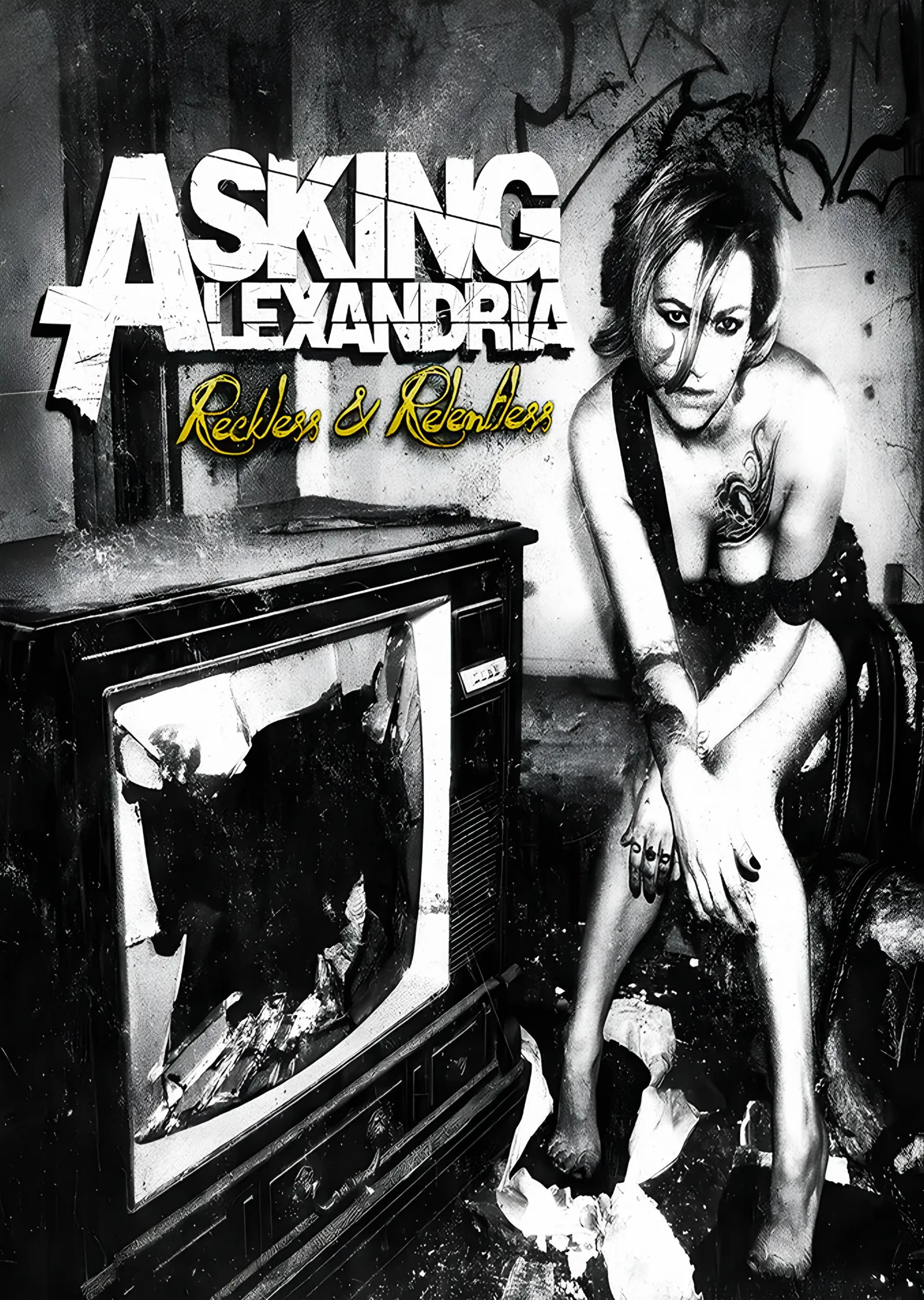 Asking Alexandria - Reckless & Relentless metal tablo