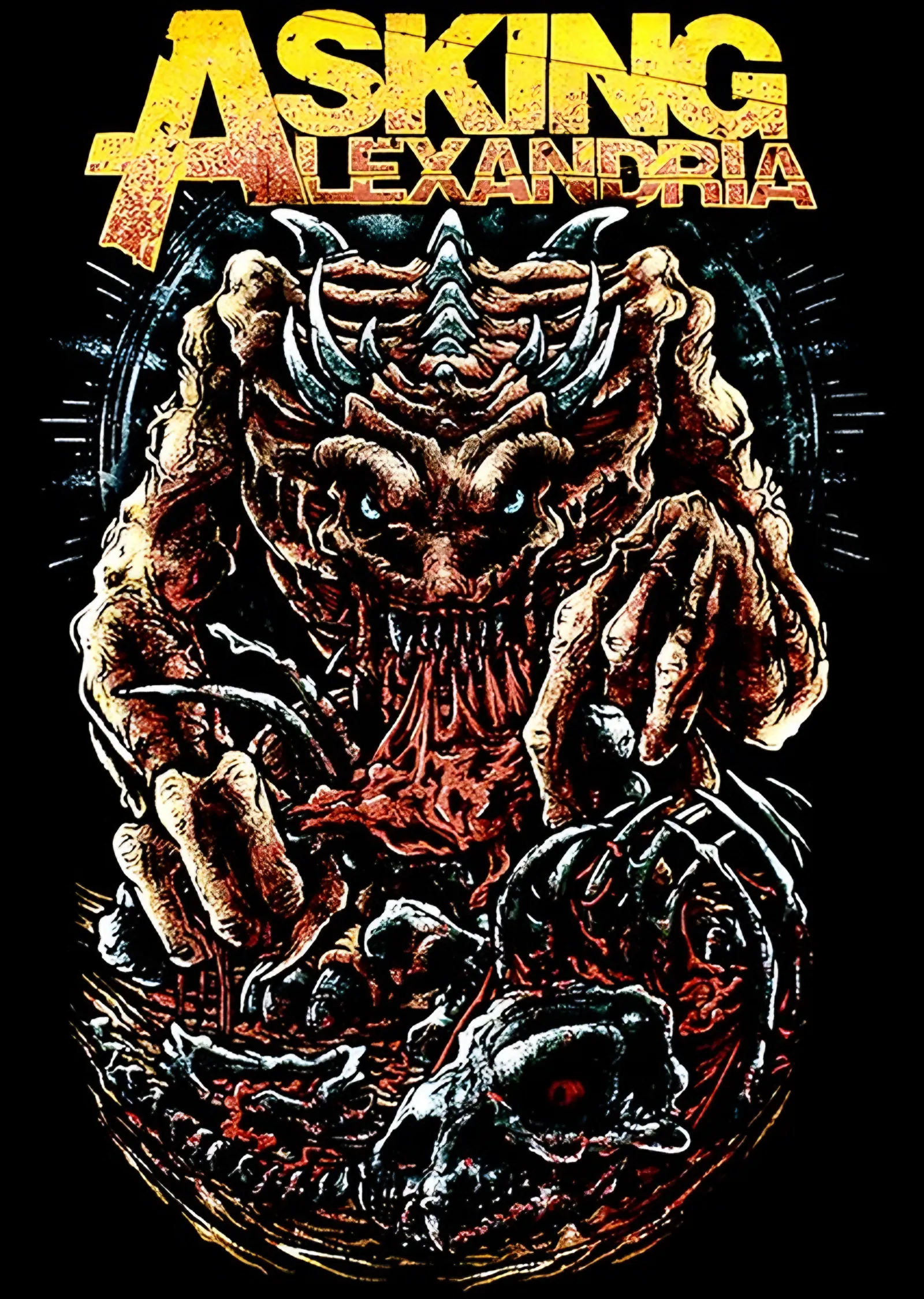 Asking Alexandria - Yaratık metal tablo