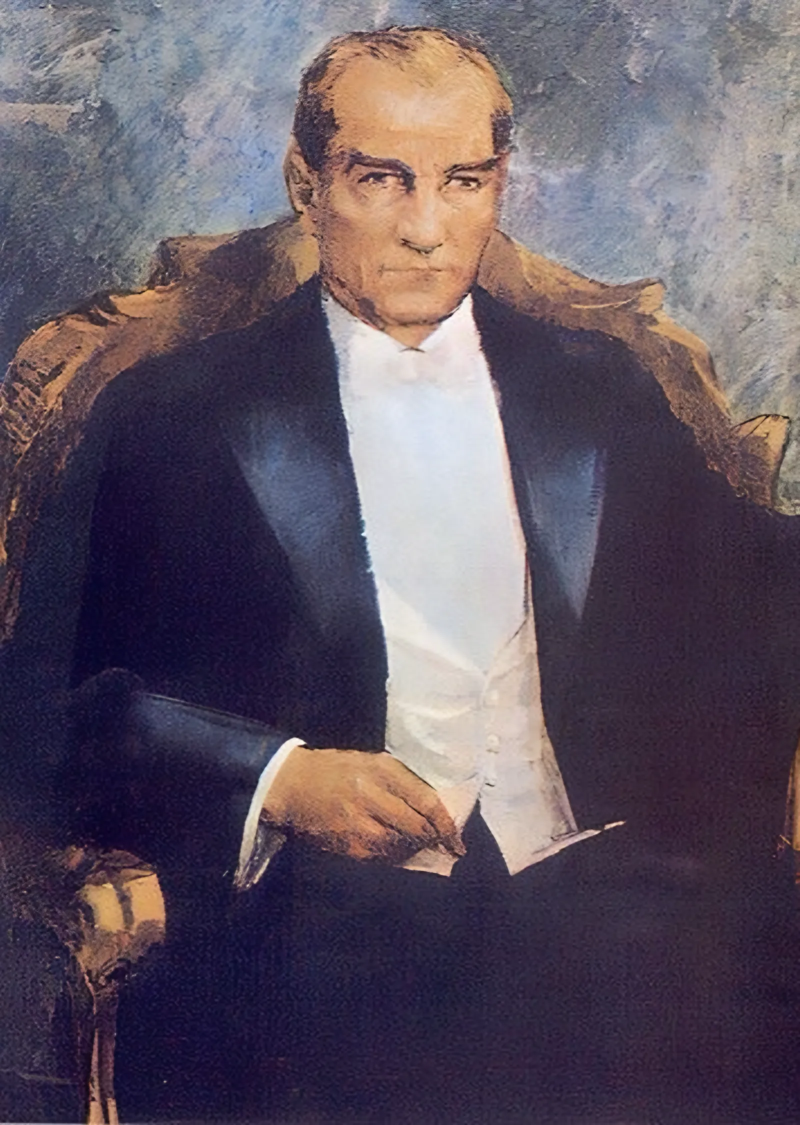 Atatürk Frak Portresi metal tablo