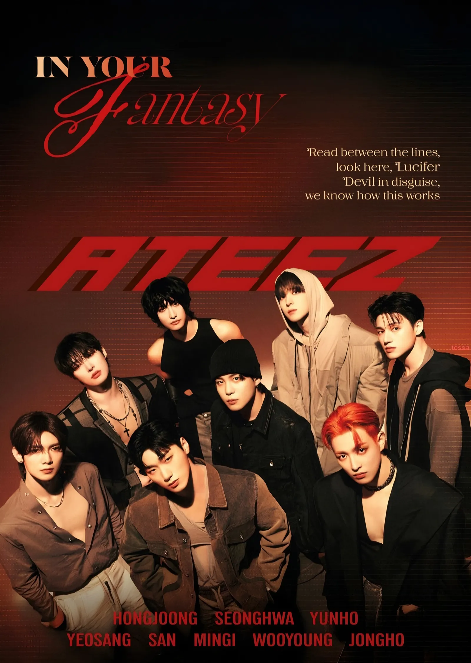 ATEEZ: In Your Fantasy metal tablo