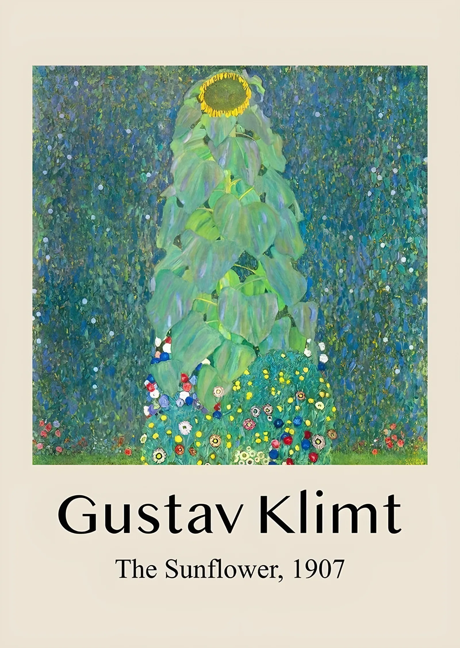 Ayçiçeği 1907 - Gustav Klimt metal tablo