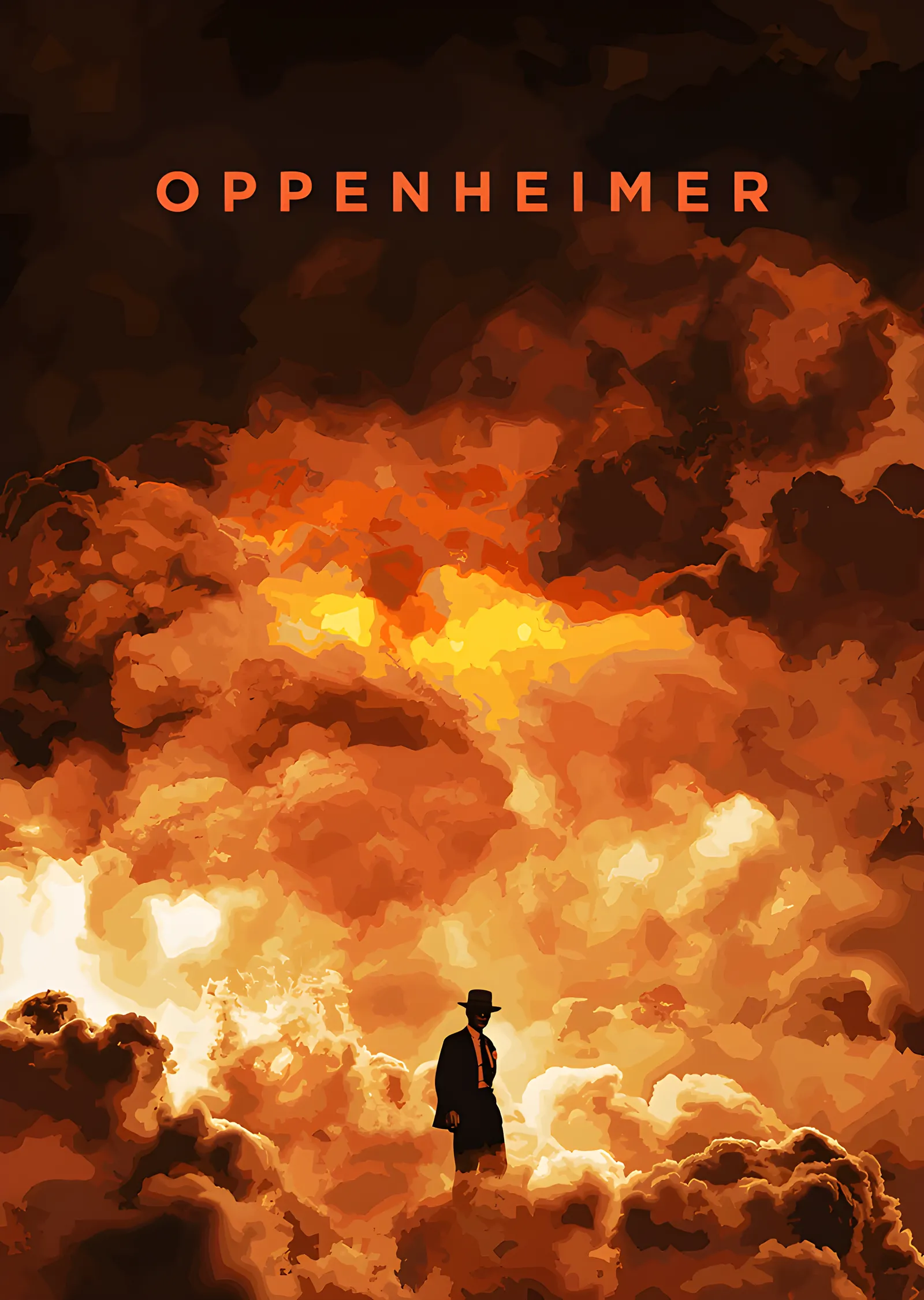 Oppenheimer: Alev Bulutları metal tablo