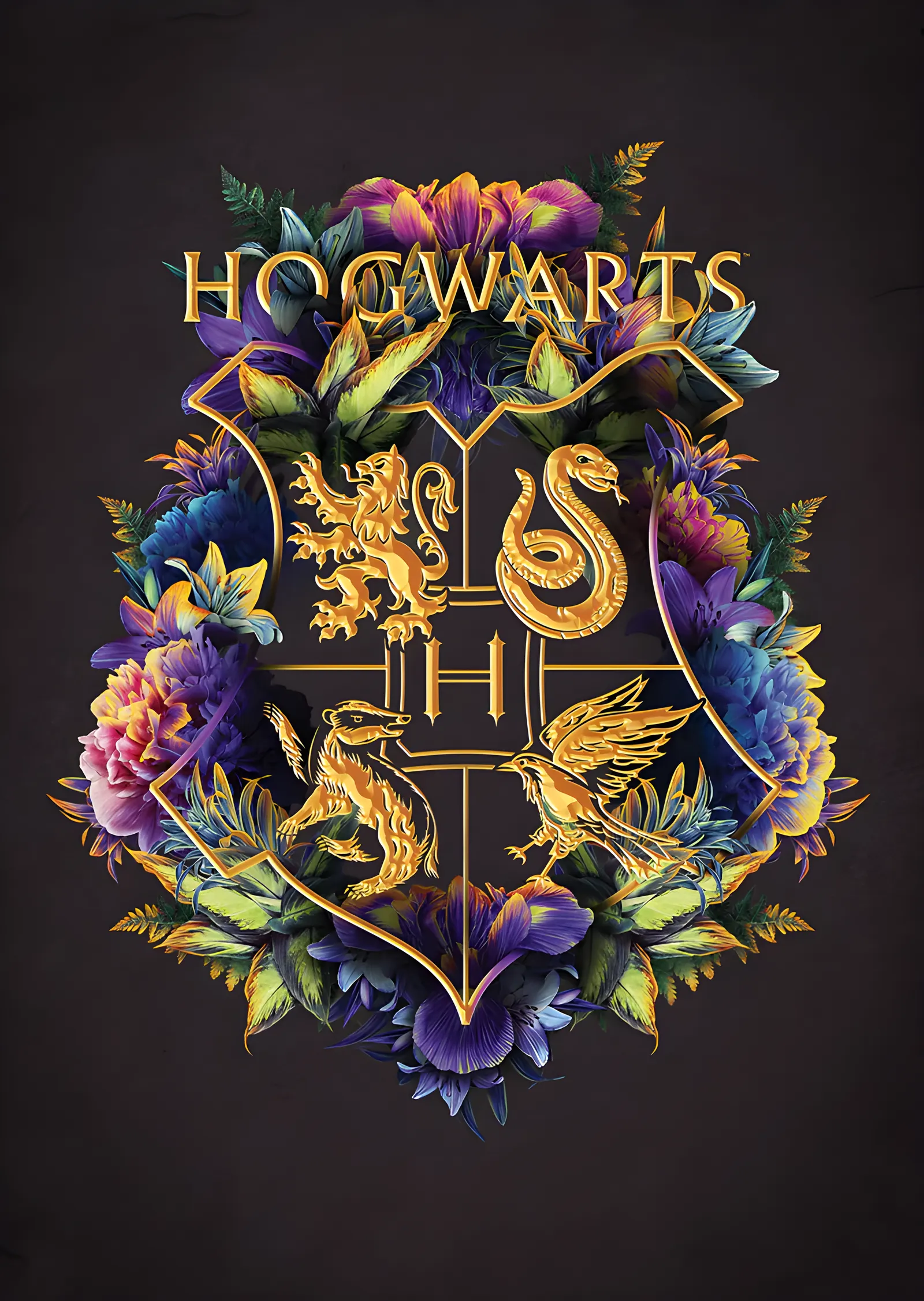 Hogwarts Arması metal tablo