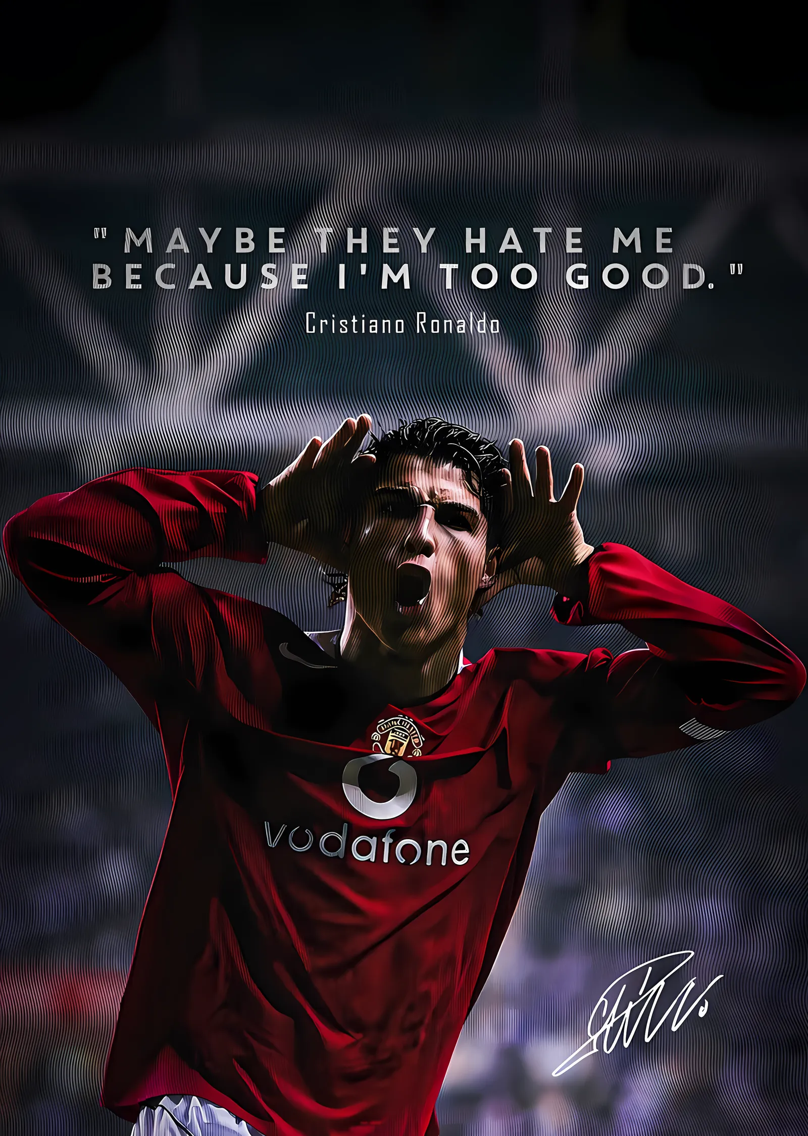 Ronaldo: Sessiz Ol metal tablo