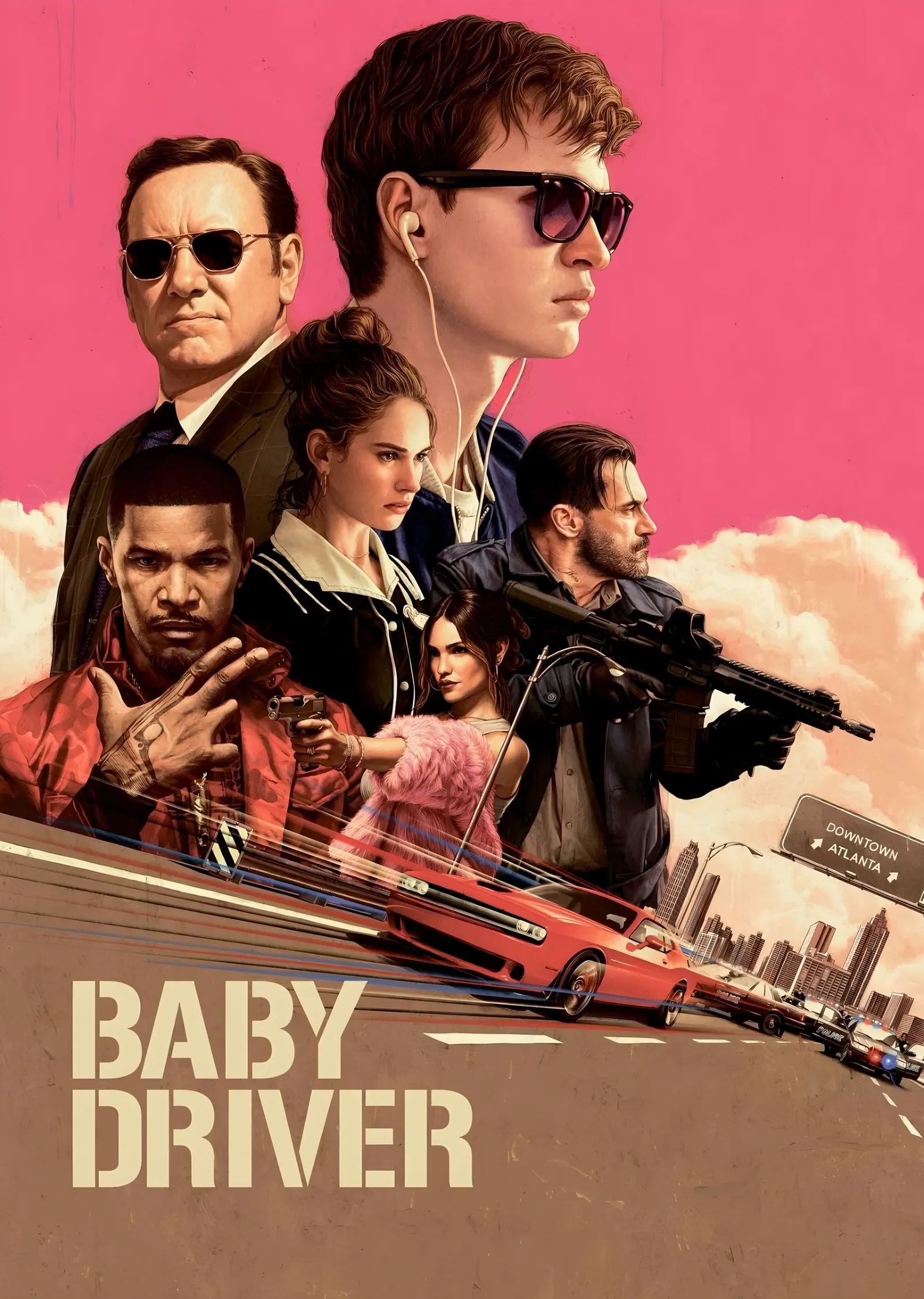 Baby Driver - Kadro metal tablo