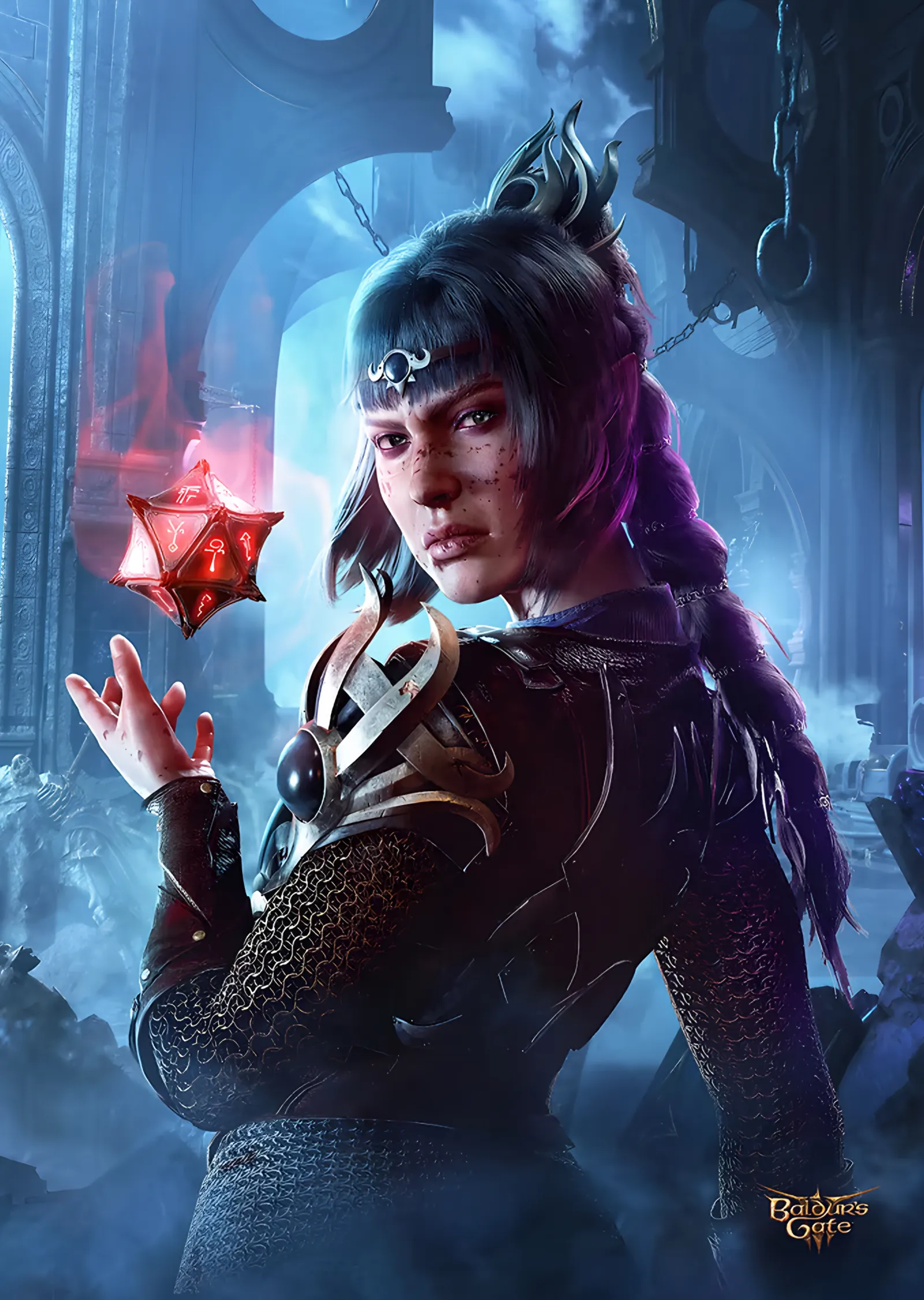 Baldur's Gate 3 - Shadowheart metal tablo