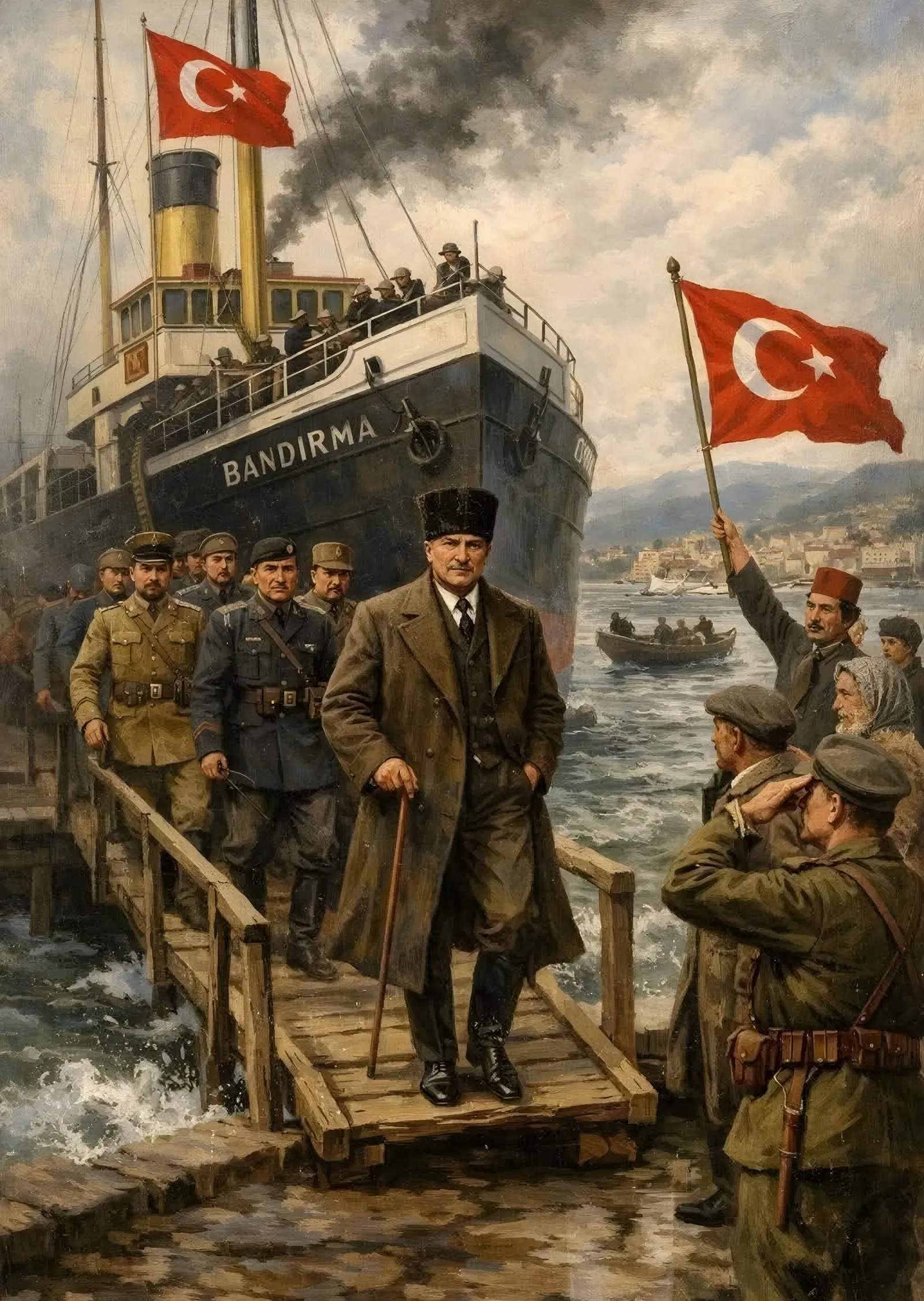 Bandırma Vapuru Samsun Çıkışı metal tablo