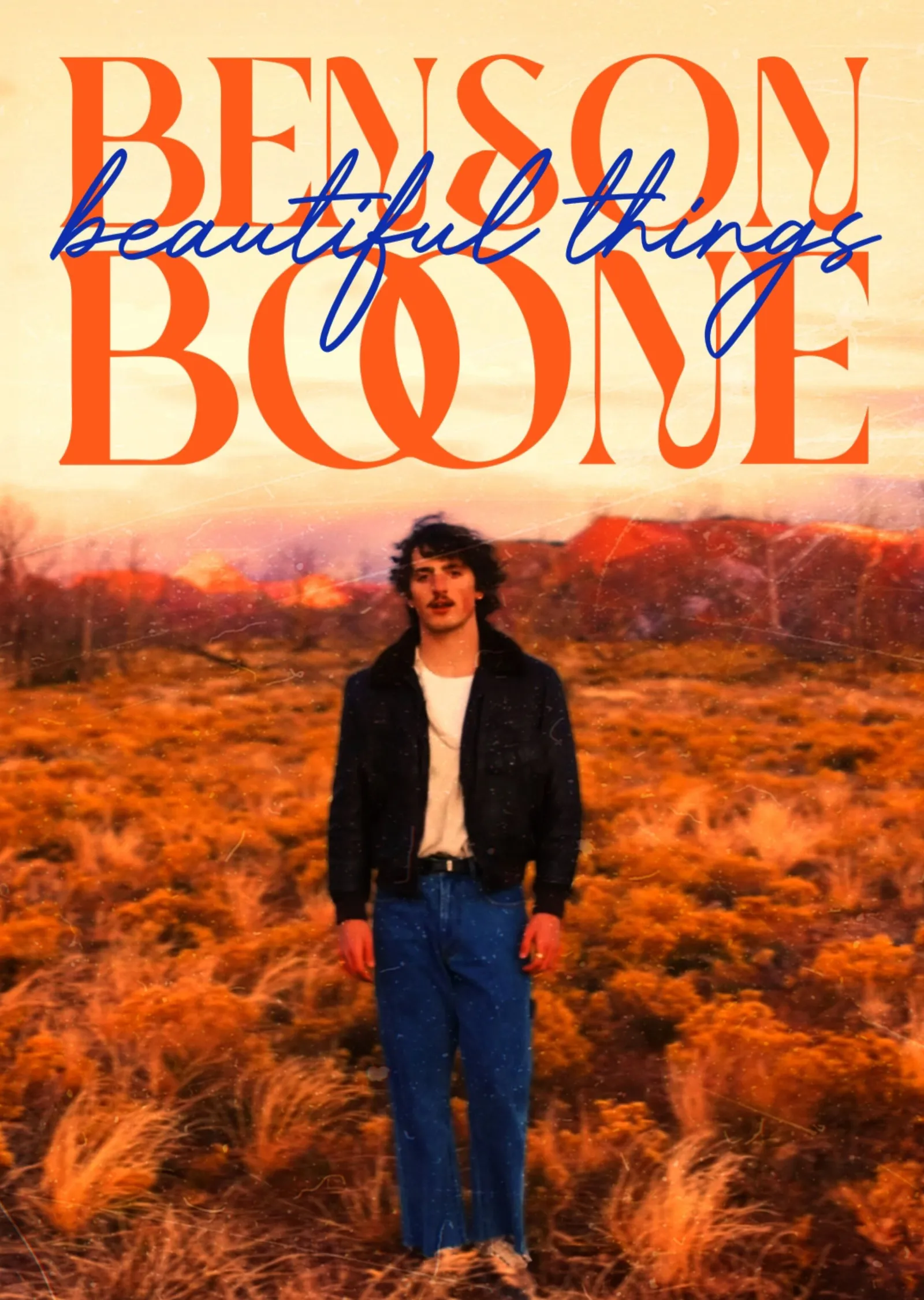 Benson Boone - Beautiful Things Tarla Karesi metal tablo