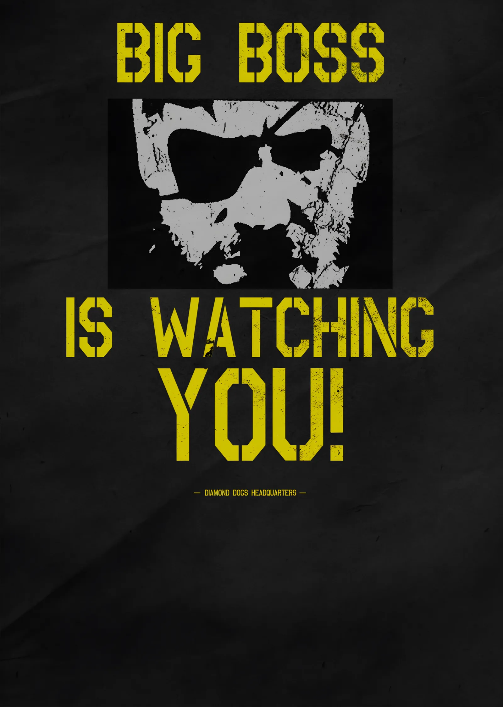 Big Boss Is Watching You metal tablo