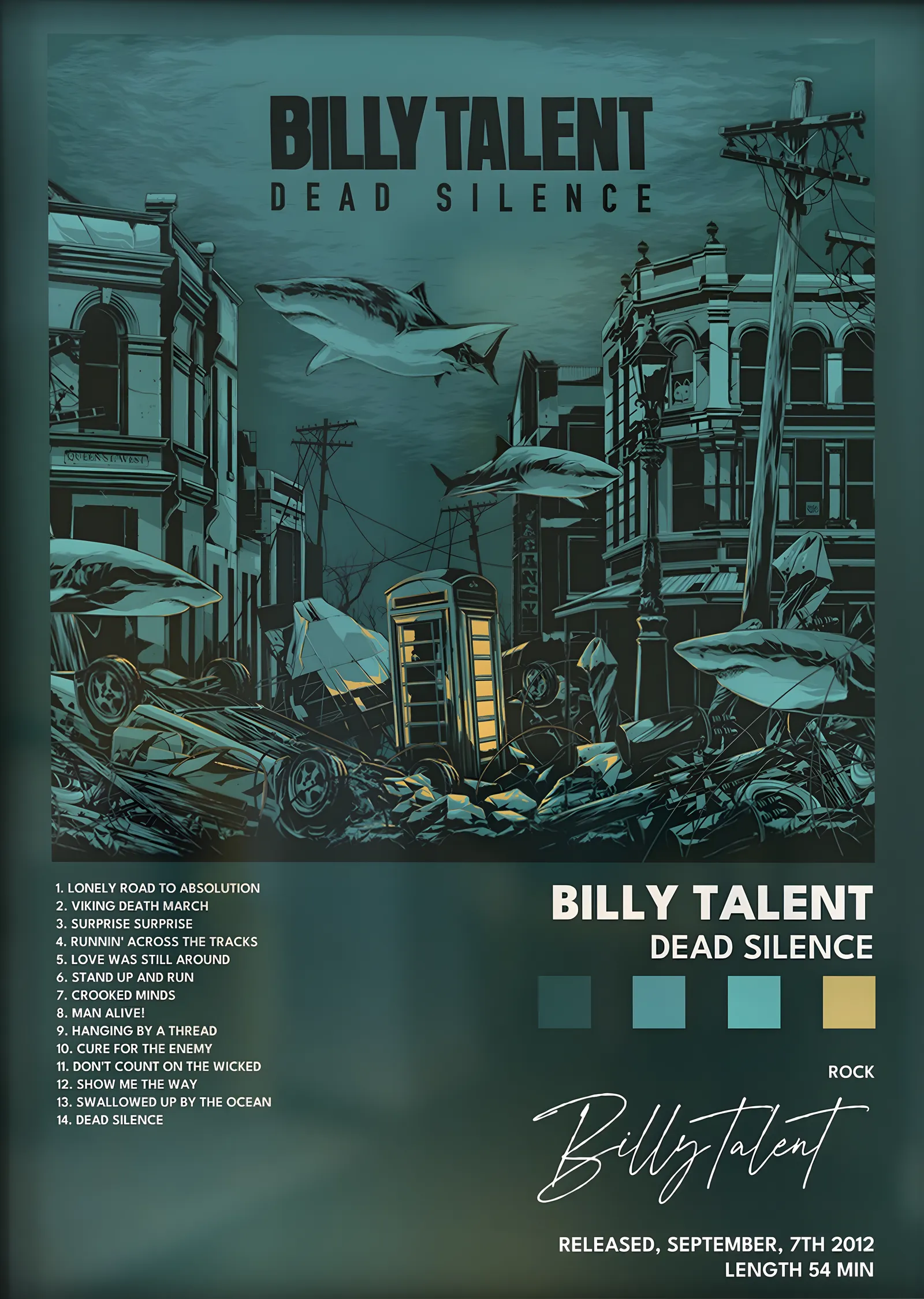 Billy Talent: Dead Silence metal tablo