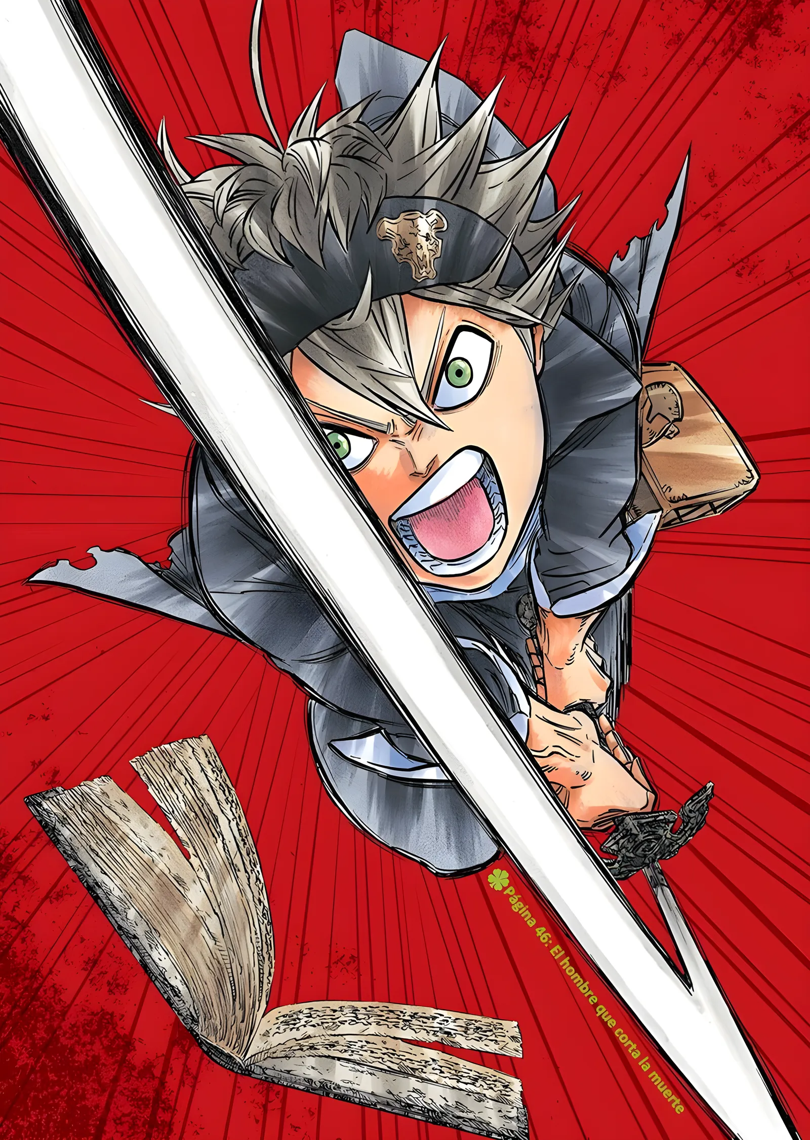 Black Clover Asta Şeytan Katili Kılıcı metal tablo