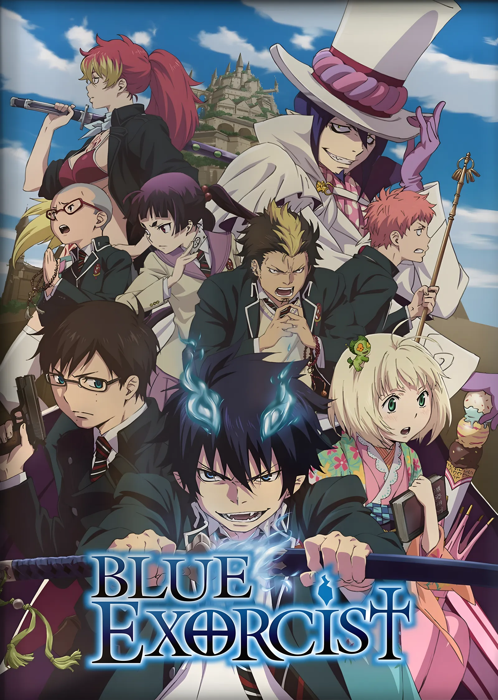 Blue Exorcist metal tablo
