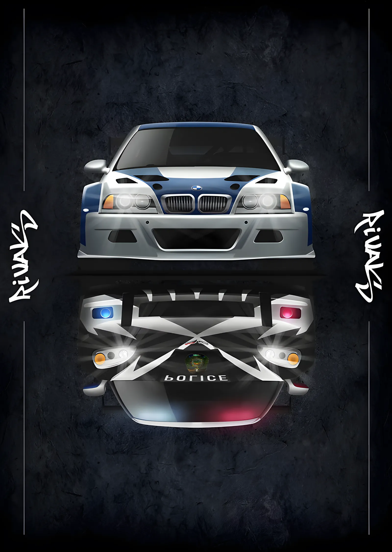 BMW M3 GTR - Rakipler metal tablo