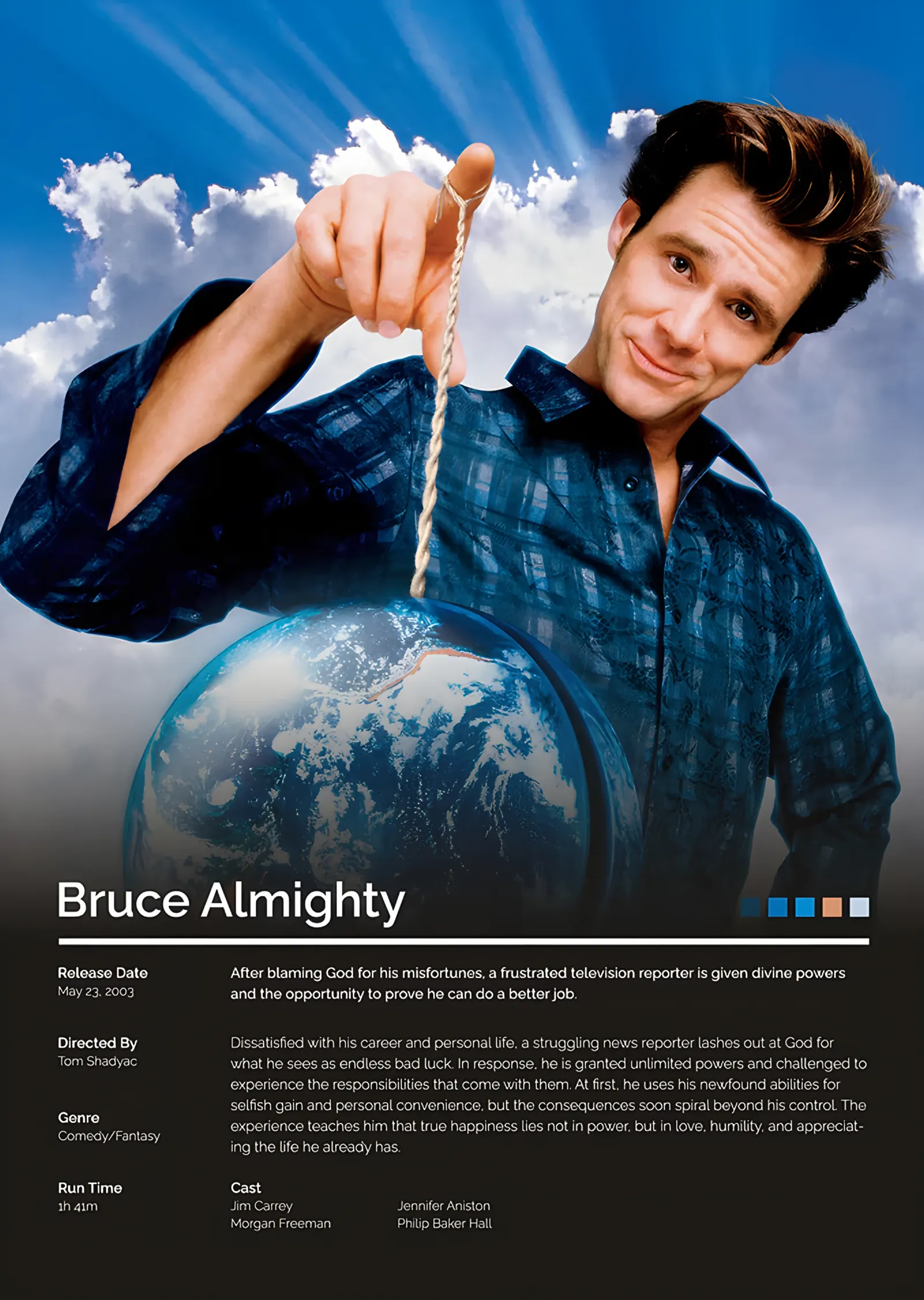 Bruce Almighty metal tablo