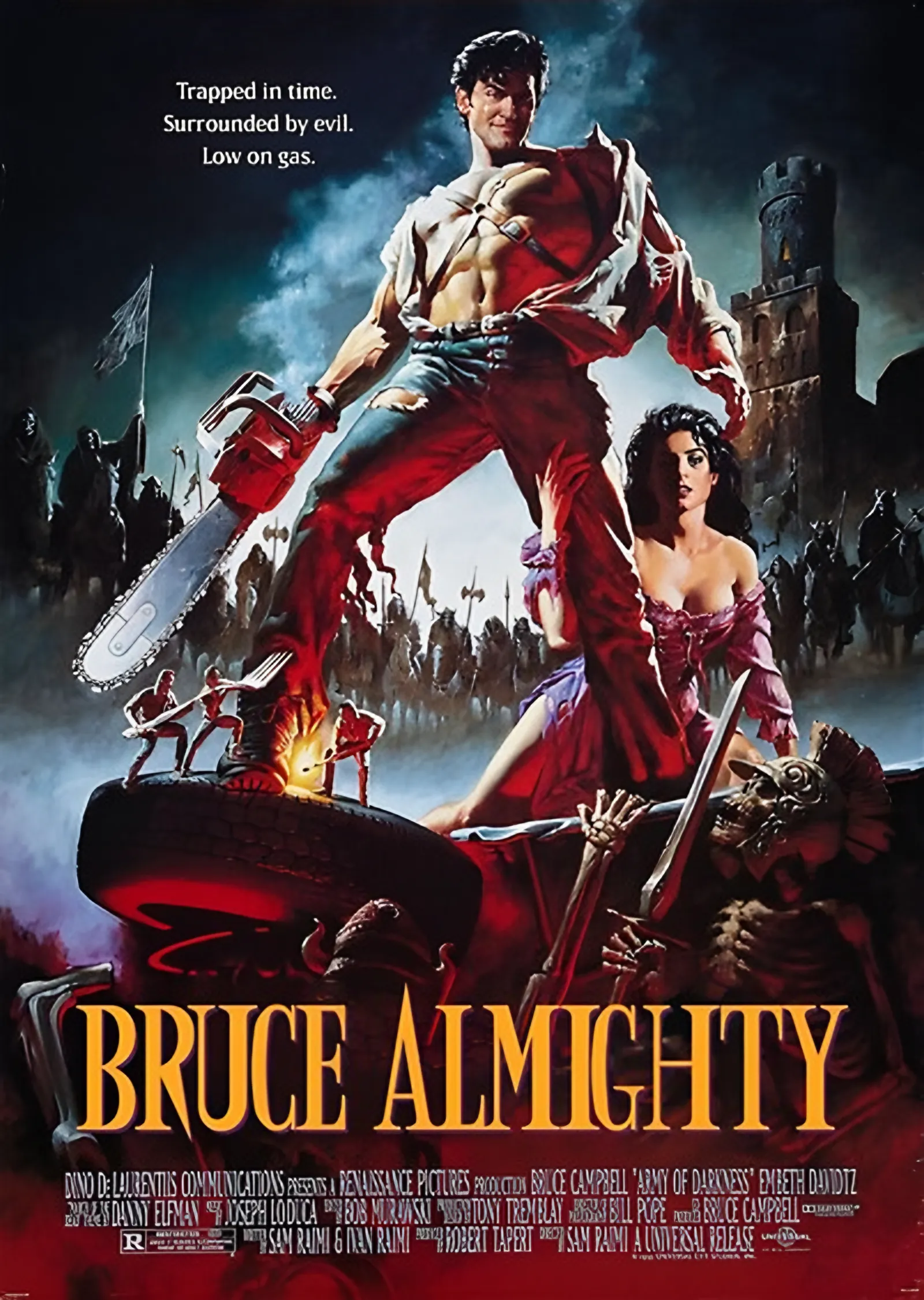 Bruce Almighty - Retro Afiş metal tablo