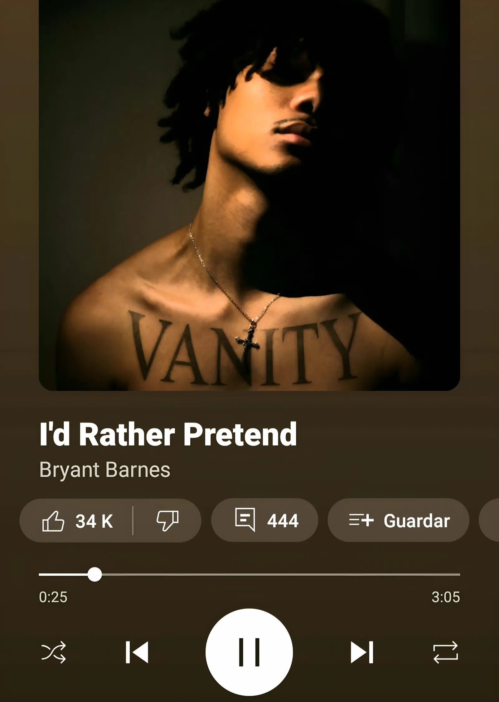 Bryant Barnes - I'd Rather Pretend metal tablo