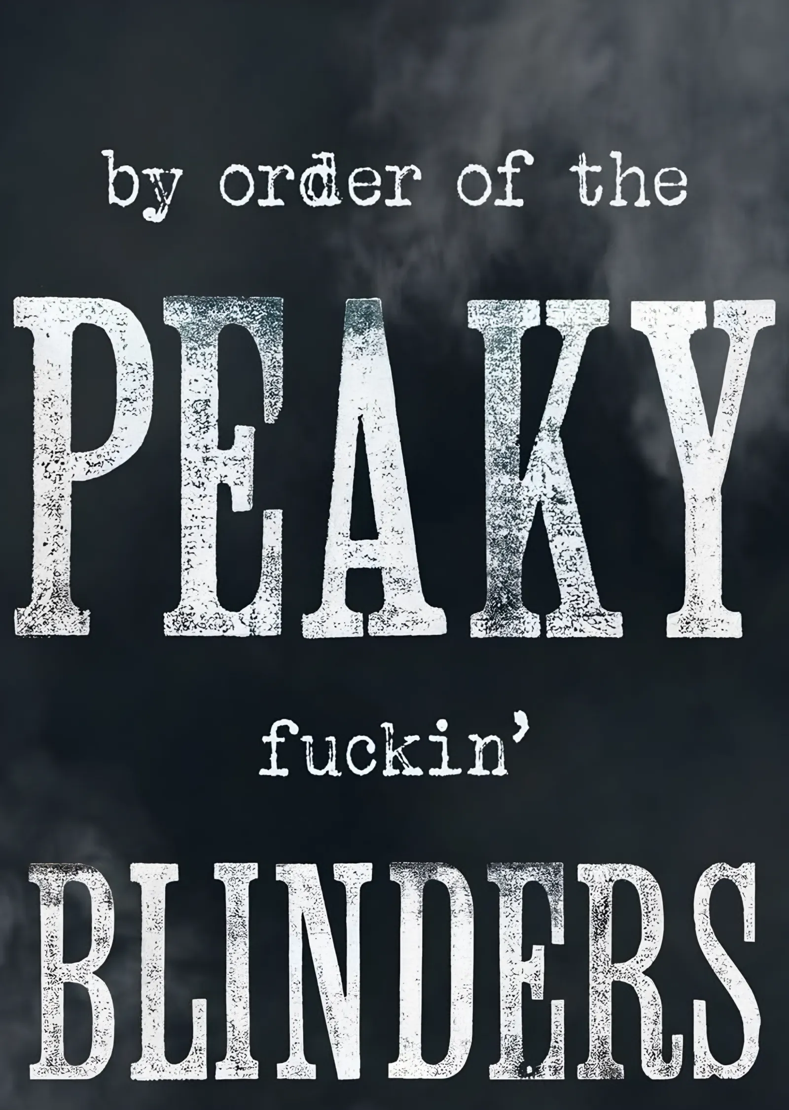 By Order of the Peaky Blinders metal tablo