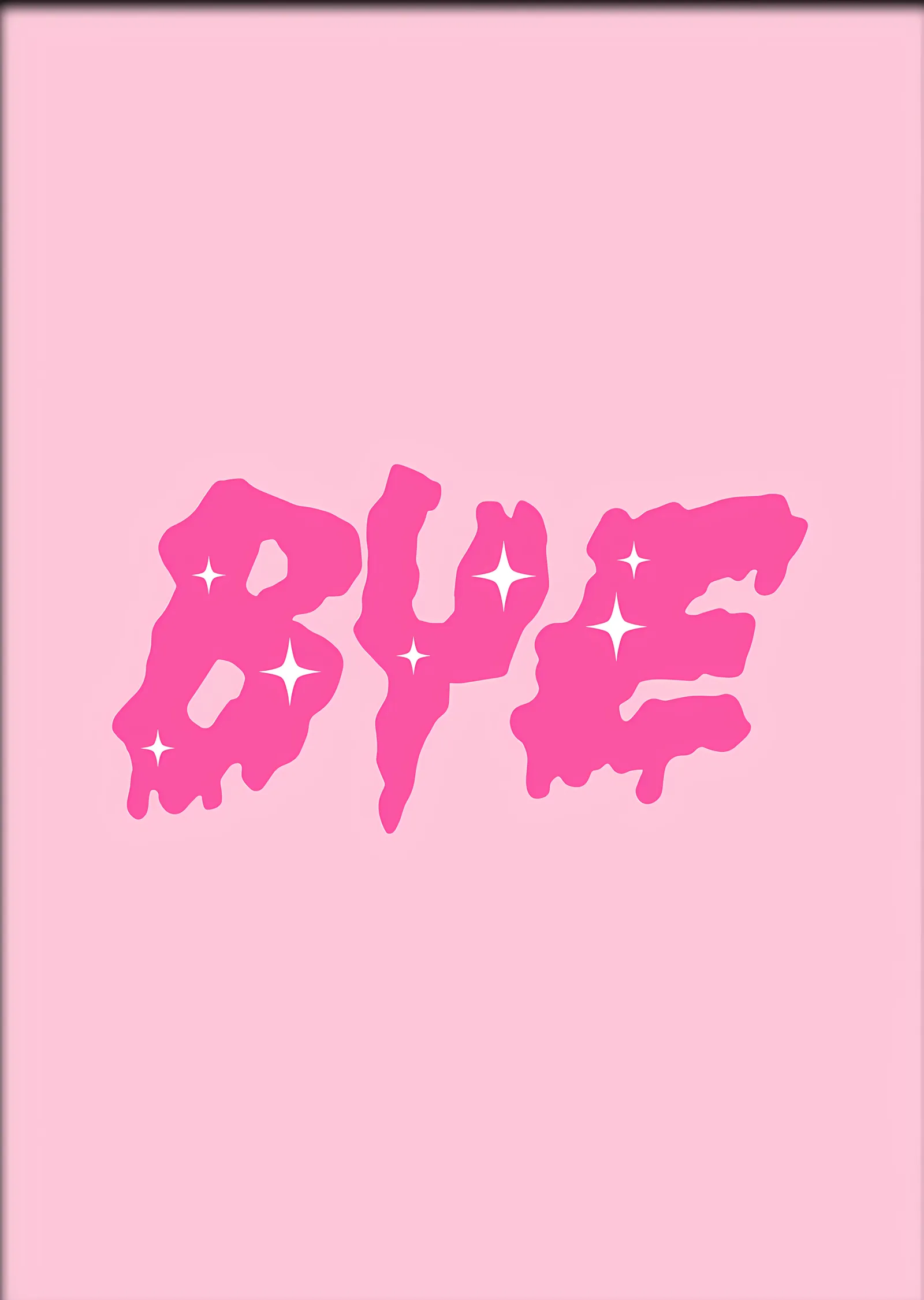 Bye Pembe Grafiti metal tablo