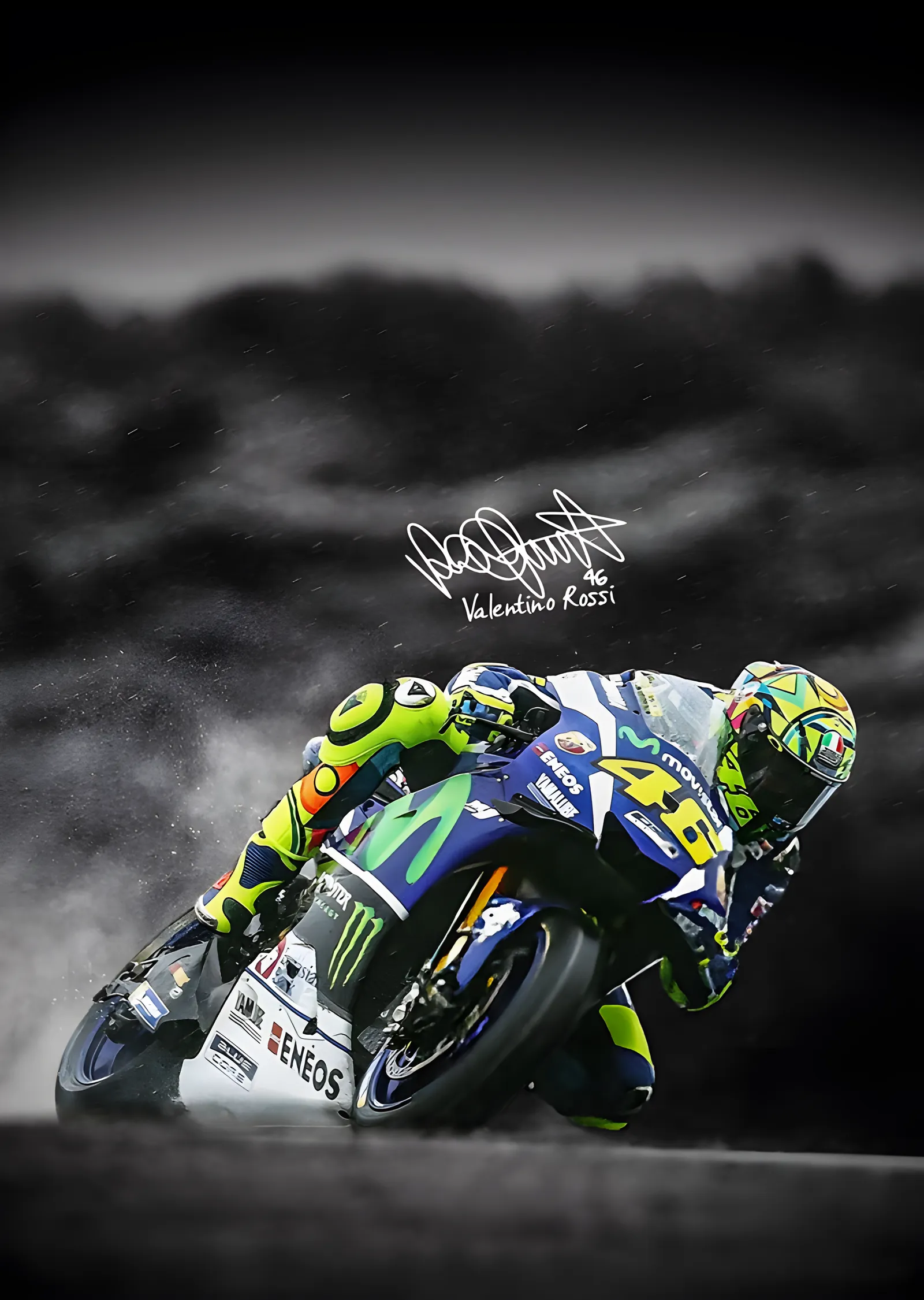 Valentino Rossi - Sisli Pist metal tablo