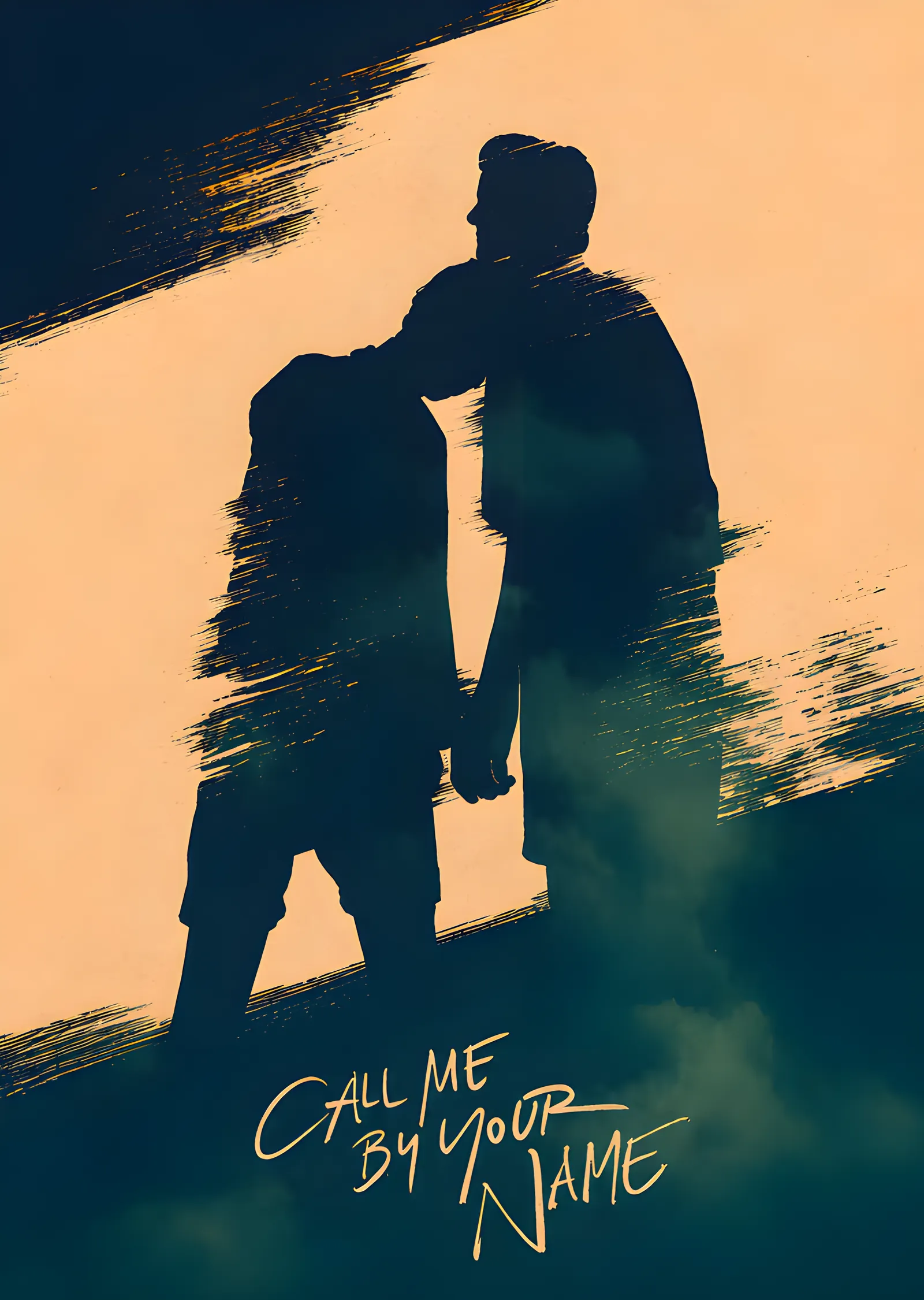 Call Me by Your Name - Silüet metal tablo