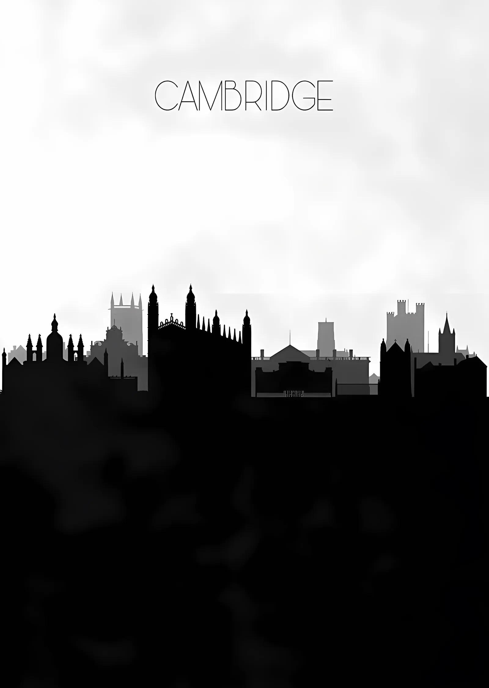 Cambridge Silueti metal tablo