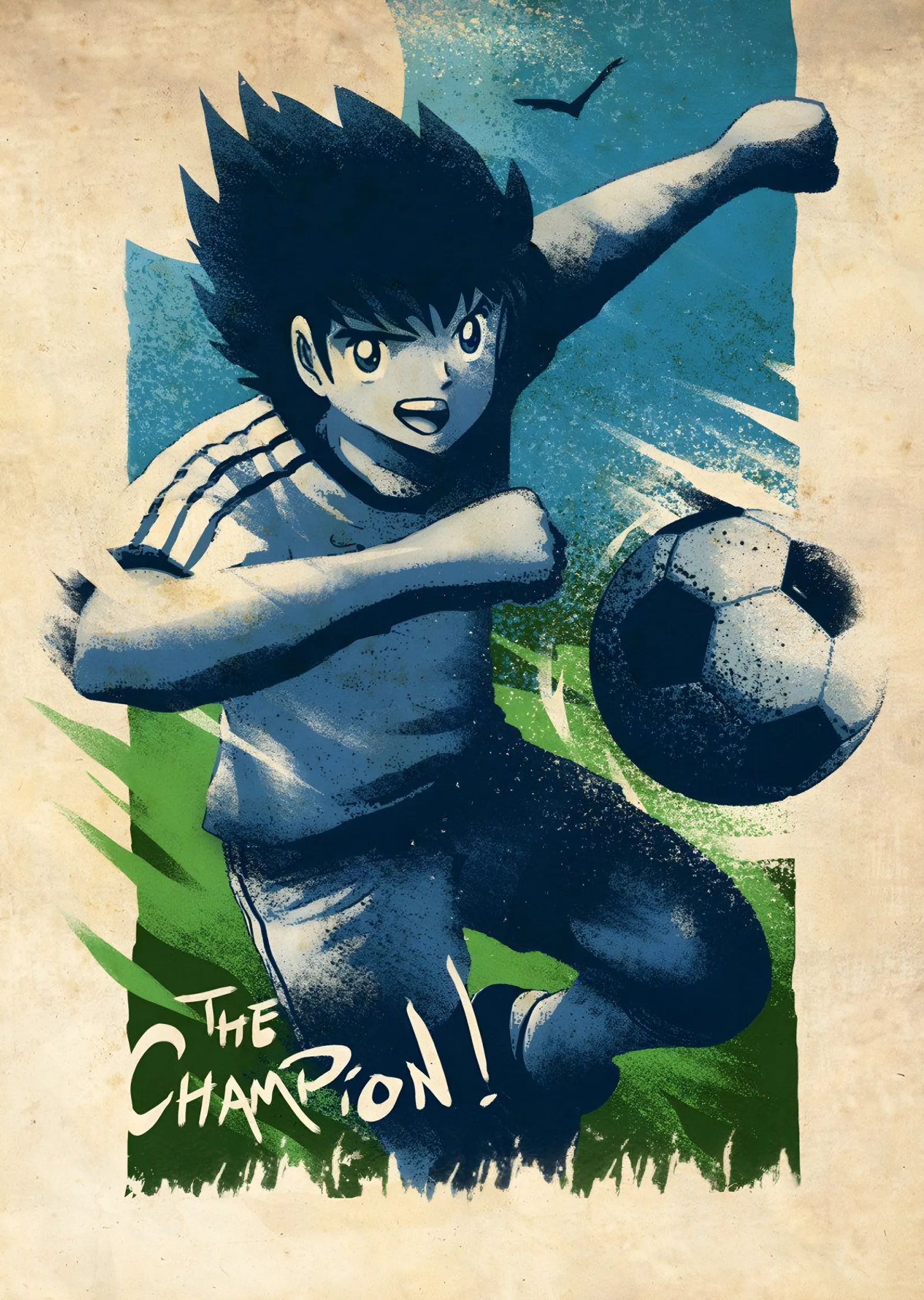 Captain Tsubasa - The Champion metal tablo