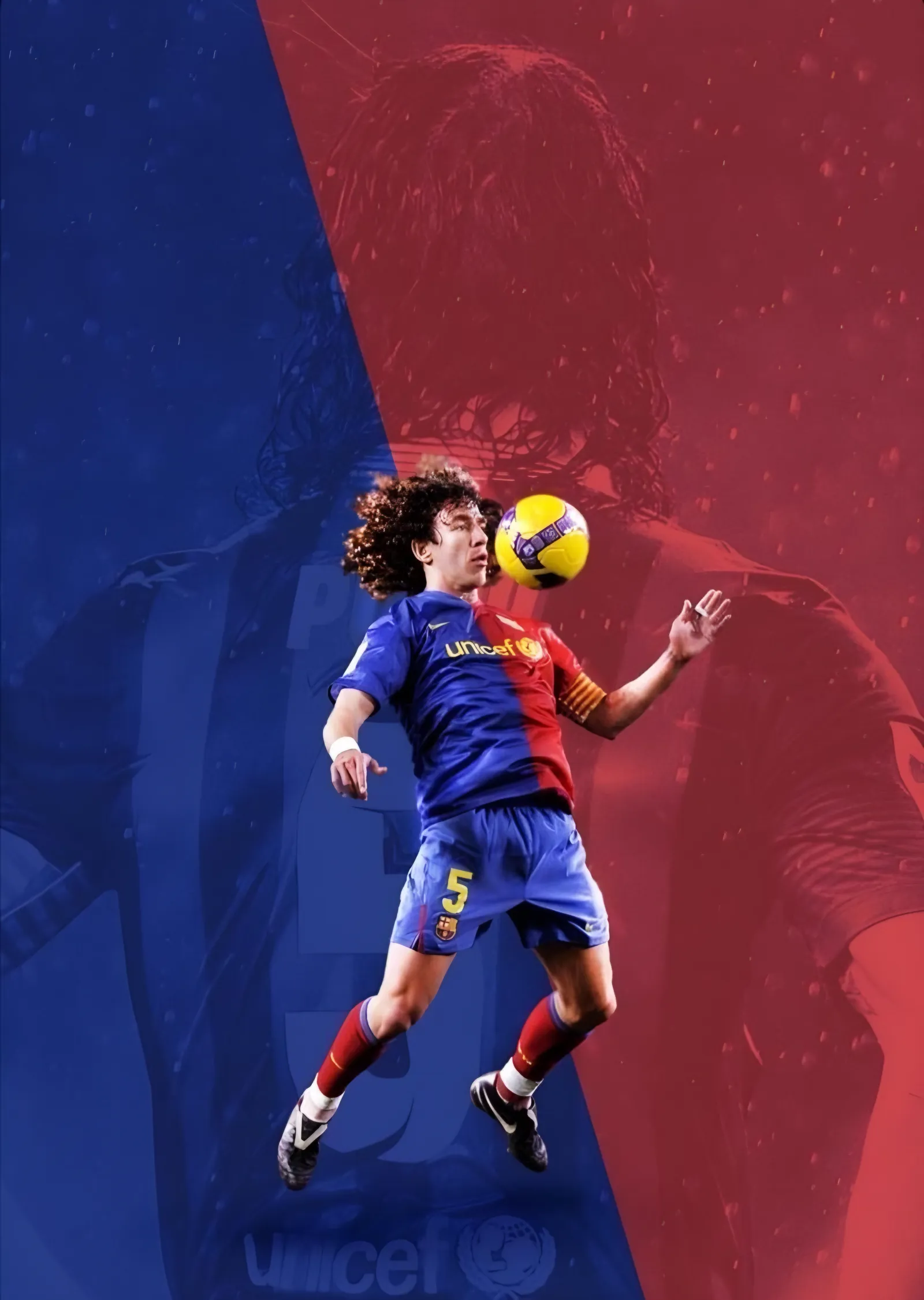 Carles Puyol: Kafa Vuruşu metal tablo