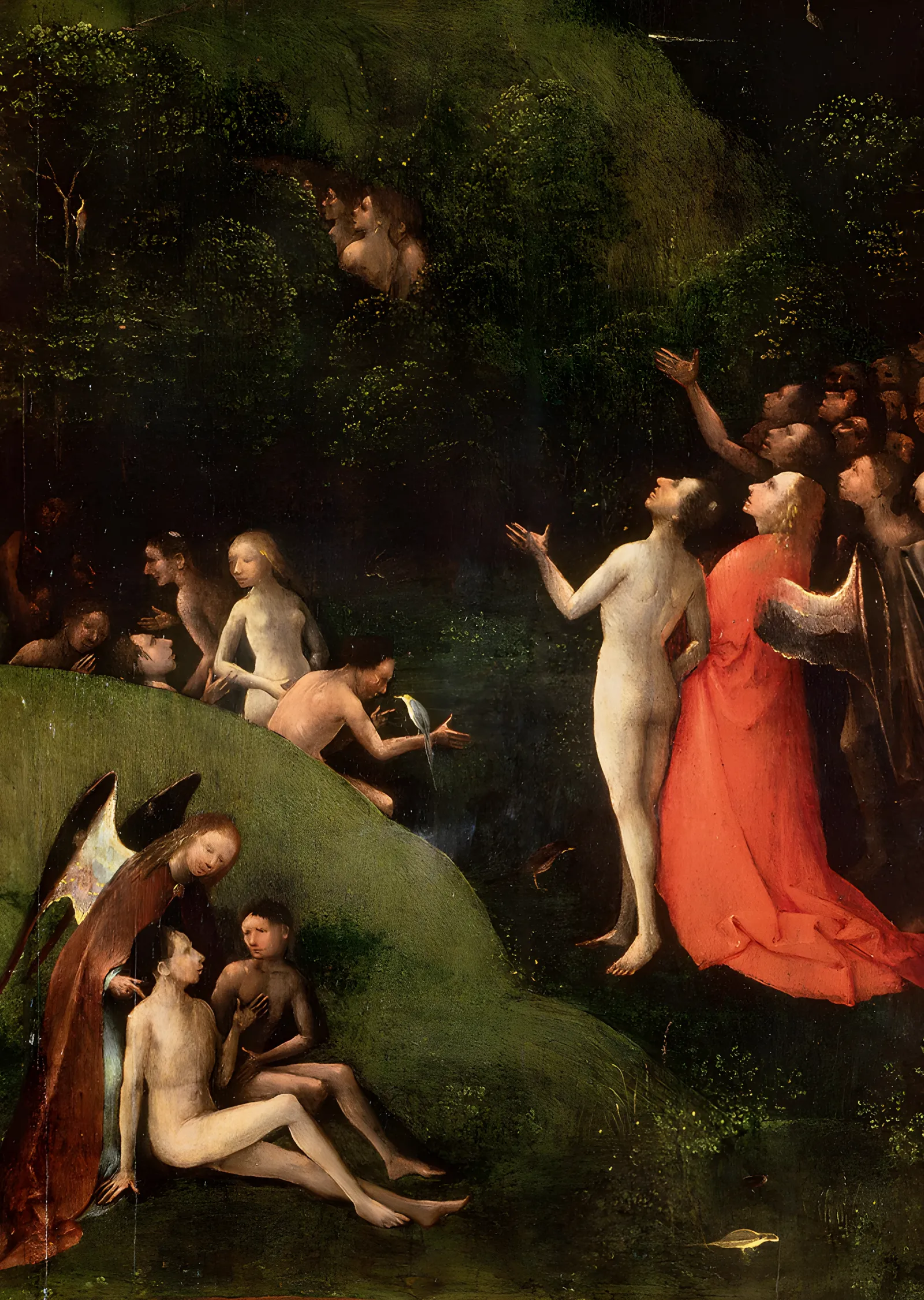 Hieronymus Bosch - Kutsananların Yükselişi metal tablo