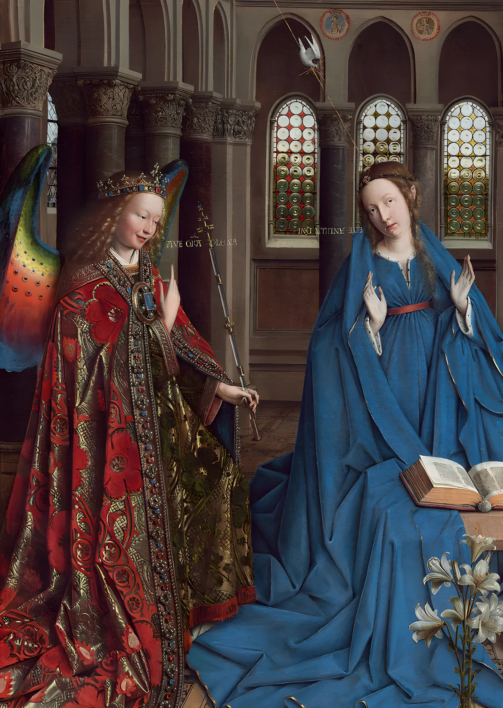 Jan van Eyck - Müjde metal tablo