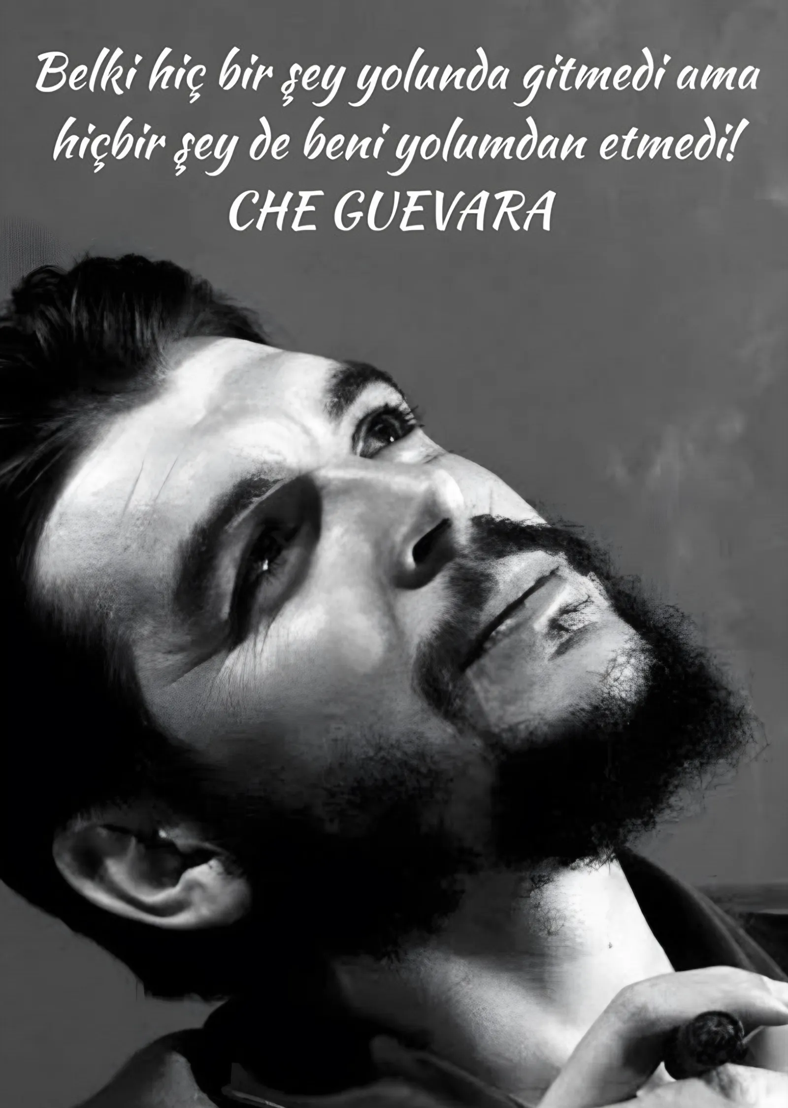 Che Guevara: Hiçbir Şey Beni Yolumdan Etmedi metal tablo