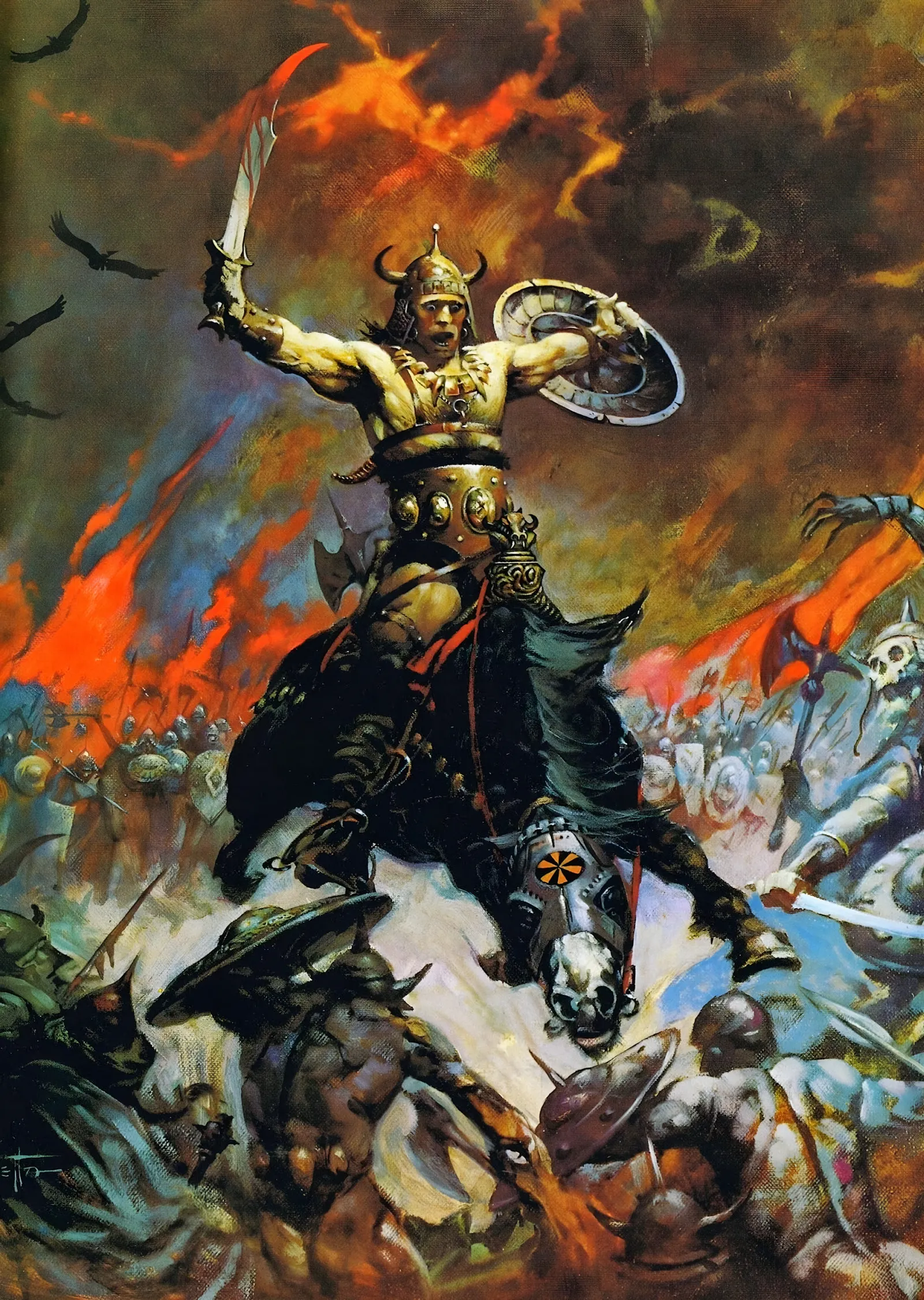 Conan: Savaş Alanı - Frank Frazetta metal tablo