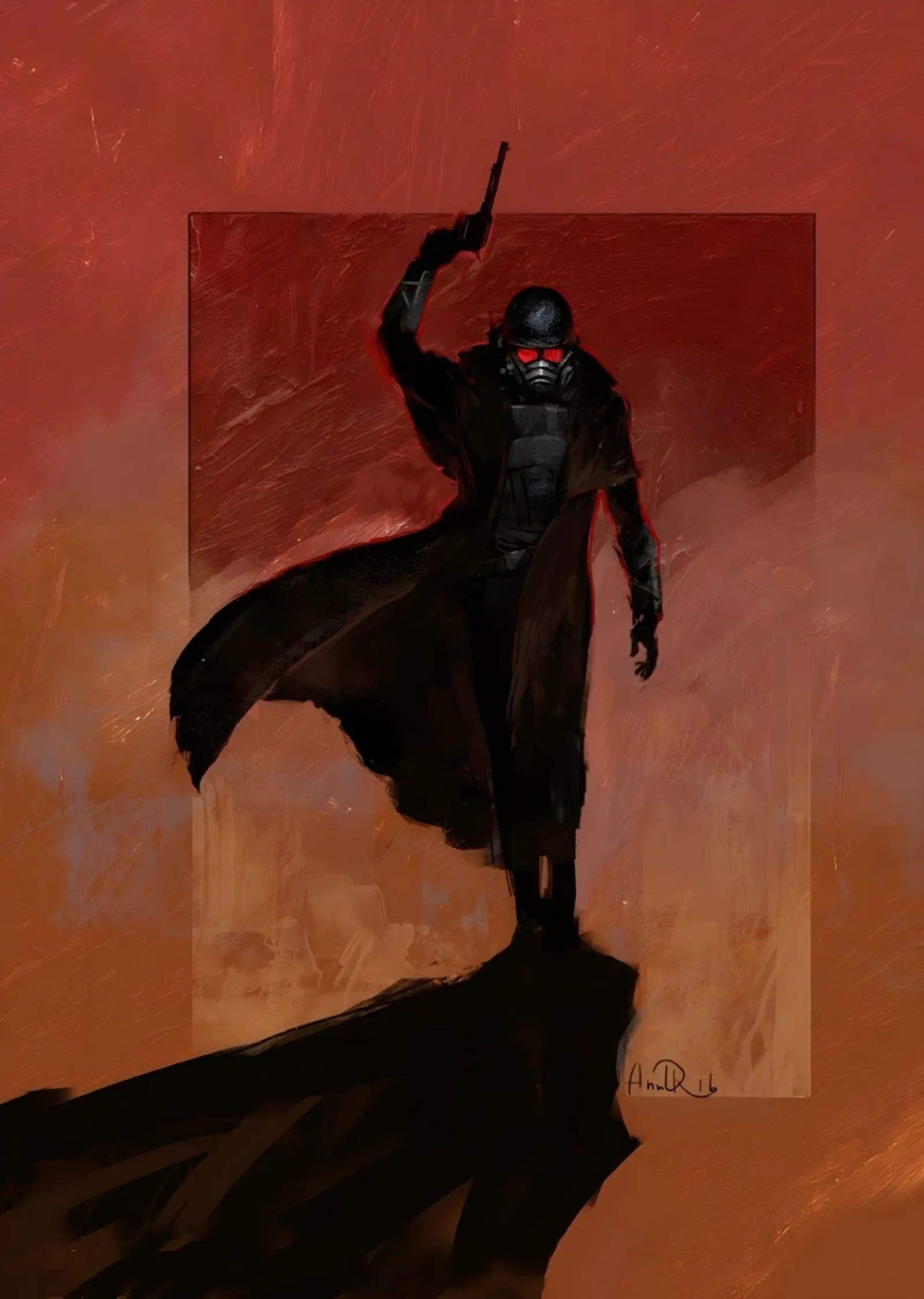 Courier 6 - Fallout: New Vegas metal tablo