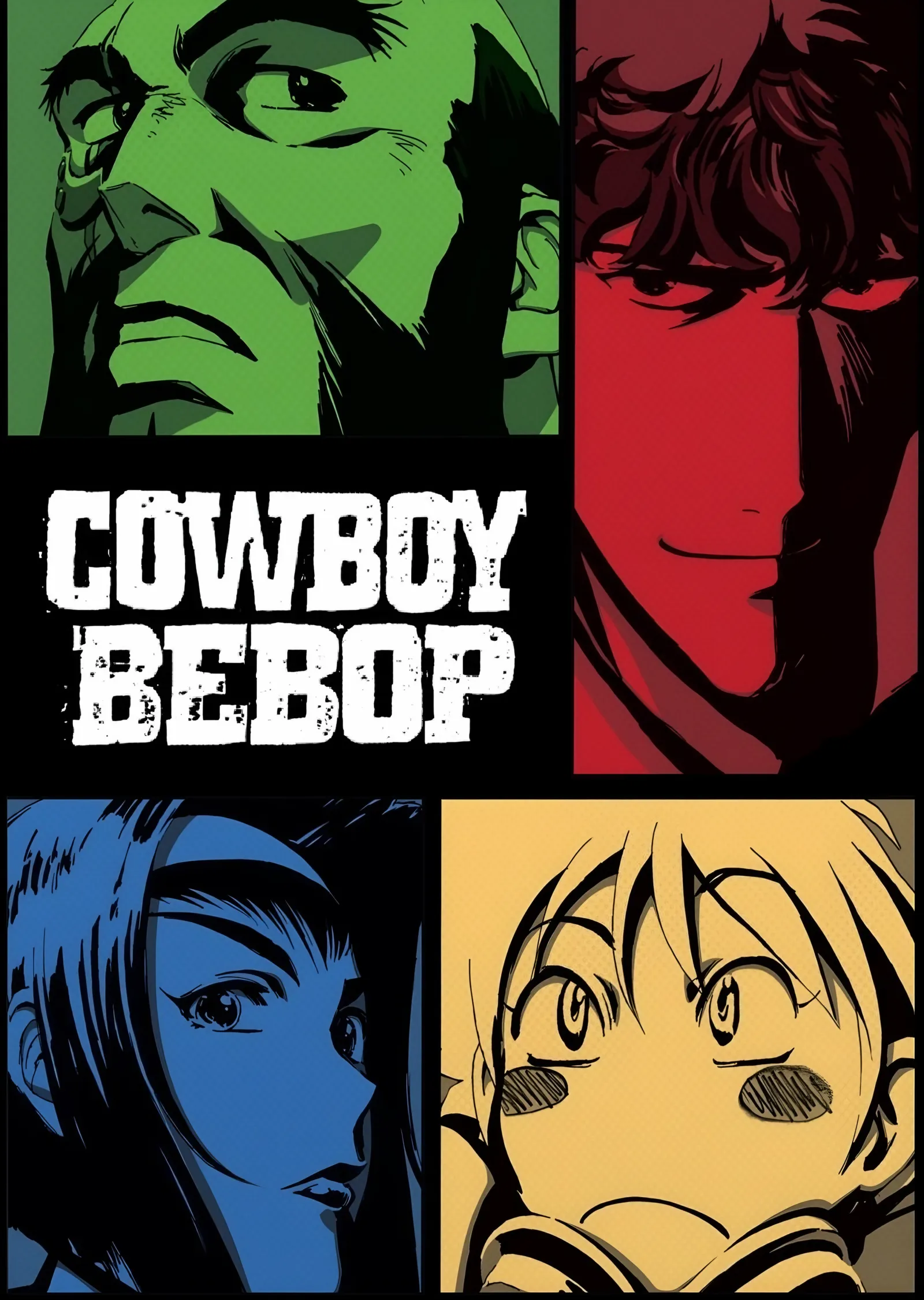Cowboy Bebop - Dörtlü Kare metal tablo