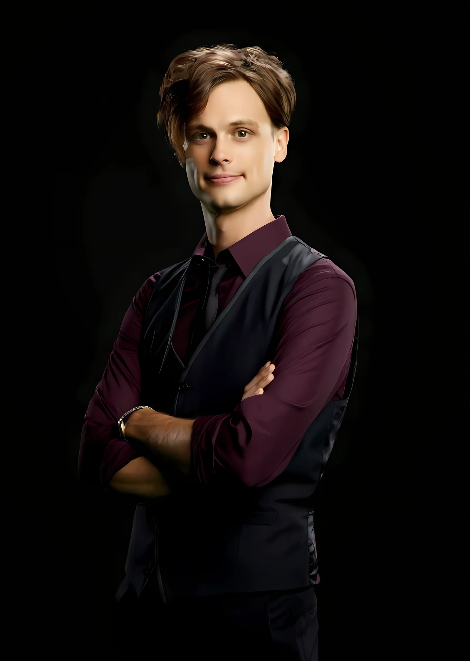 Criminal Minds: Yelekli Spencer Reid metal tablo
