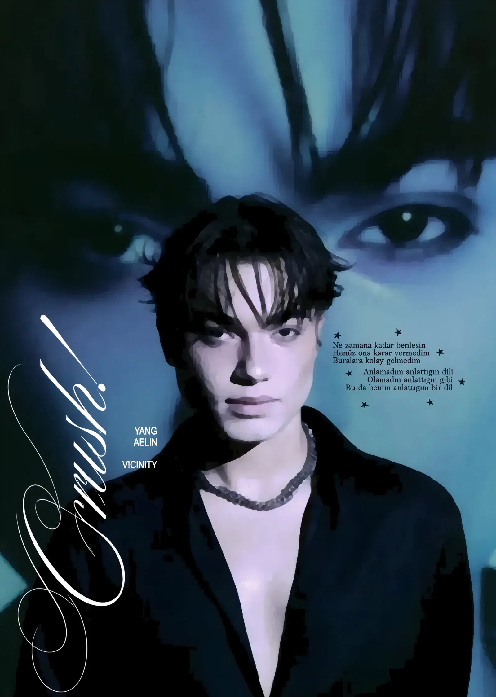 Crush - Islak Saç metal tablo