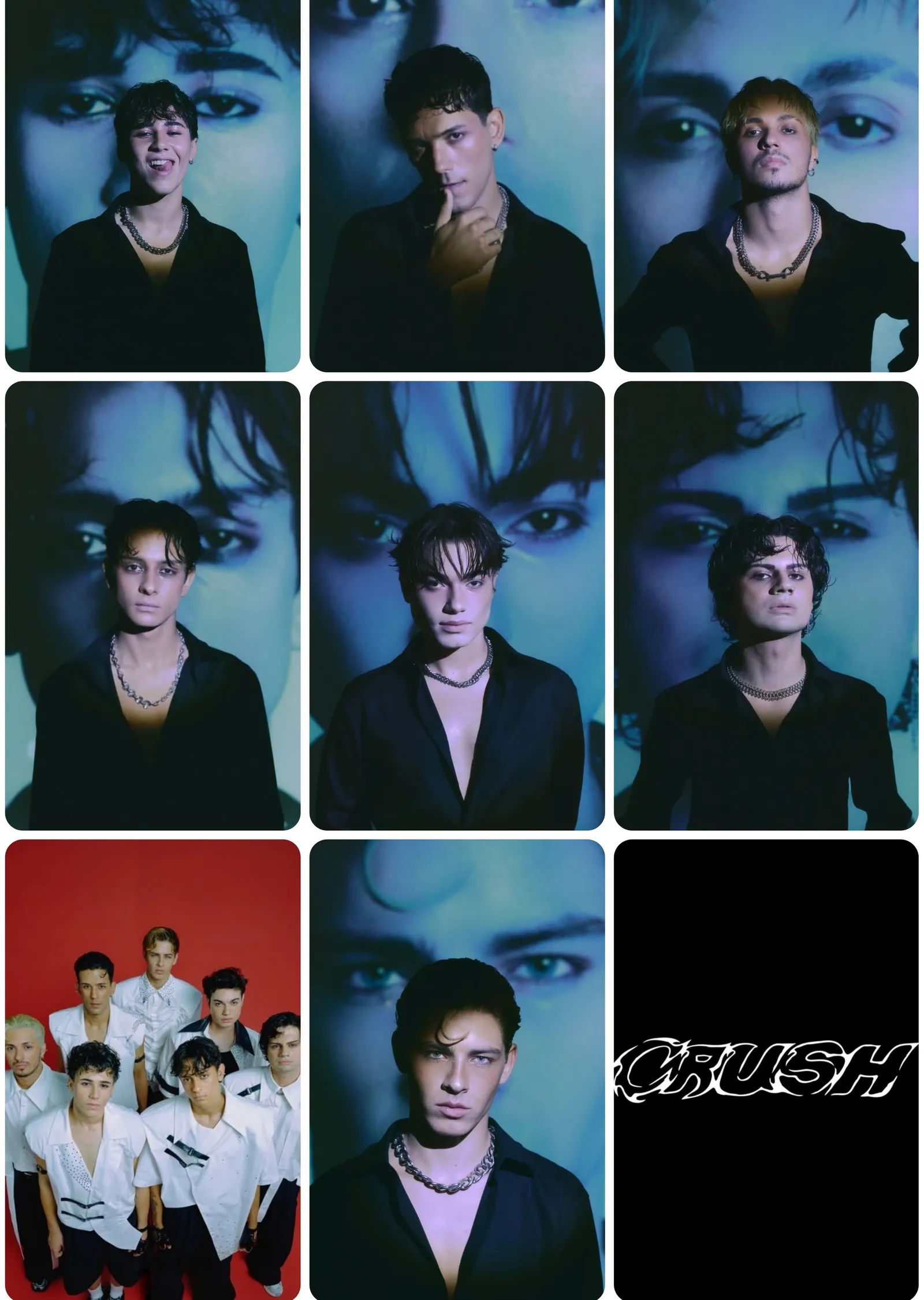 Crush - Polaroid Izgarası metal tablo