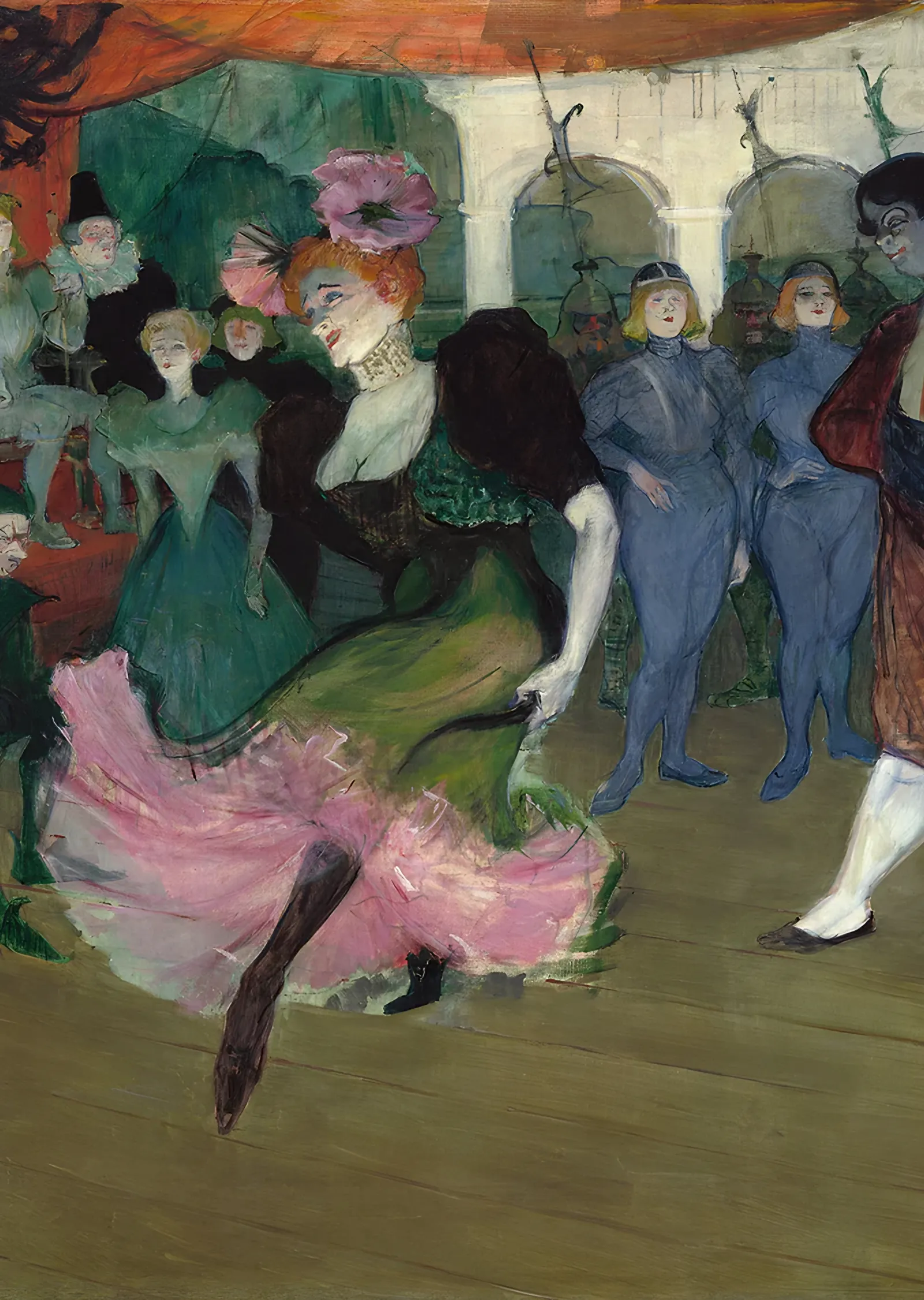 Dans Eden Marcelle Lender - Henri de Toulouse-Lautrec metal tablo