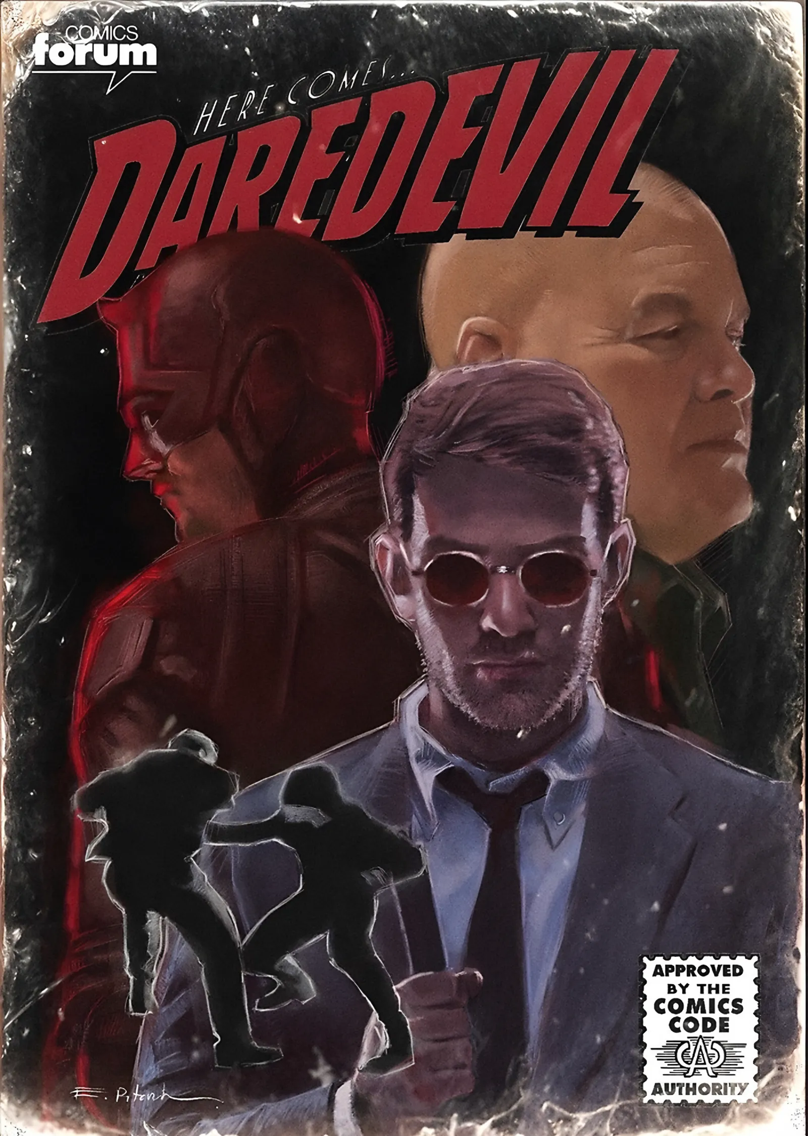 Daredevil - Çizgi Roman Kapağı metal tablo