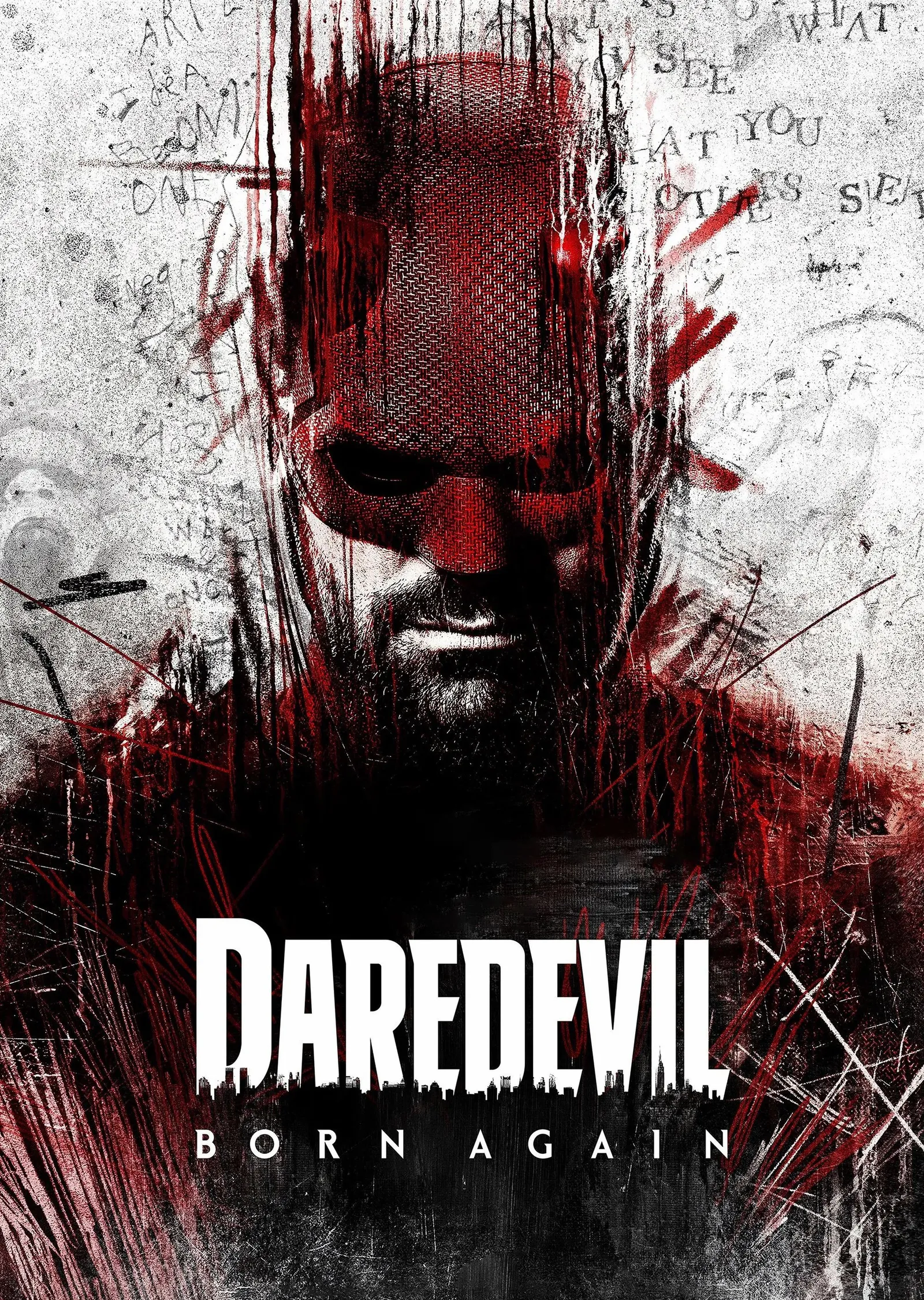 Daredevil - Kırmızı Fırça metal tablo