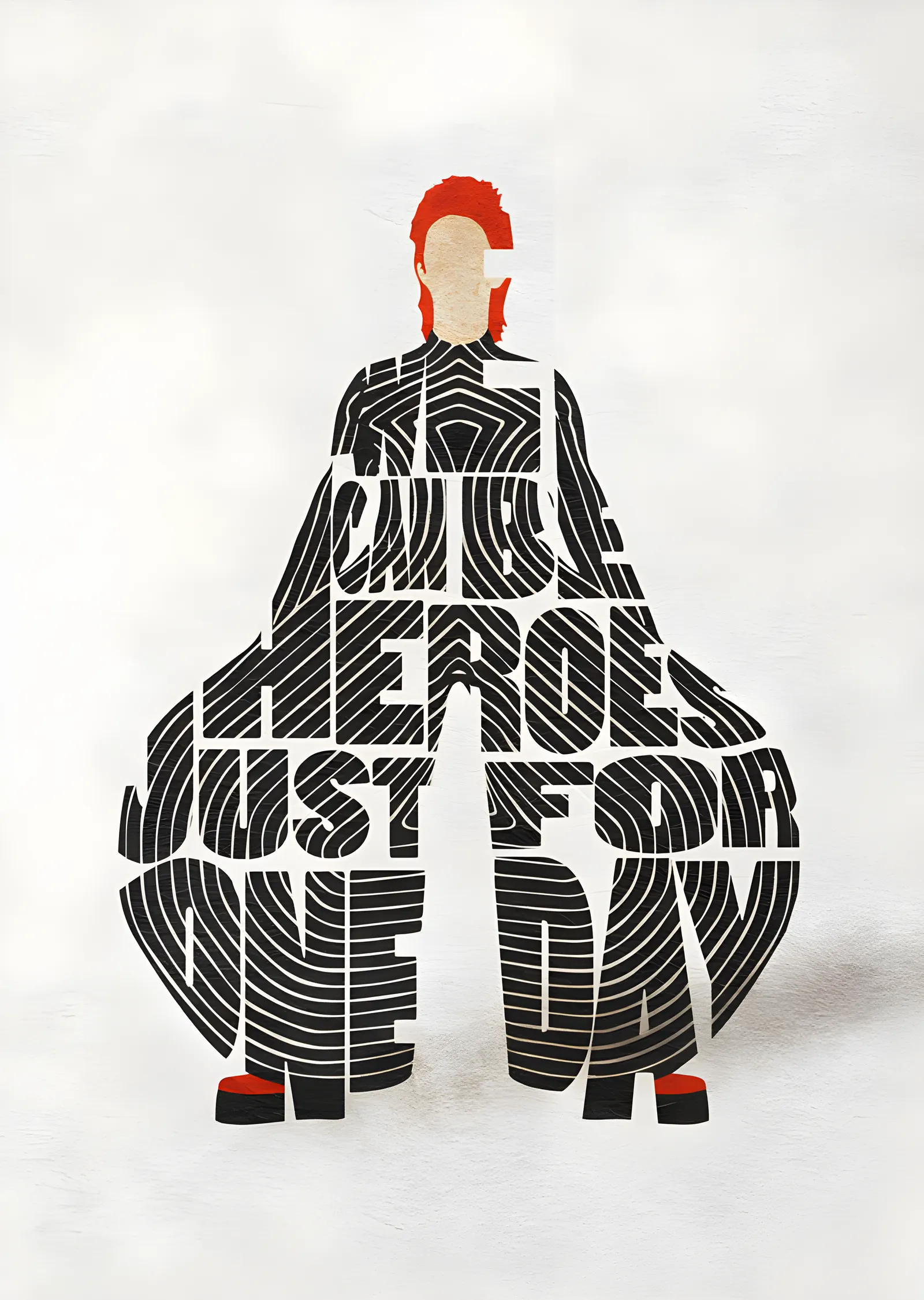David Bowie - Heroes metal tablo