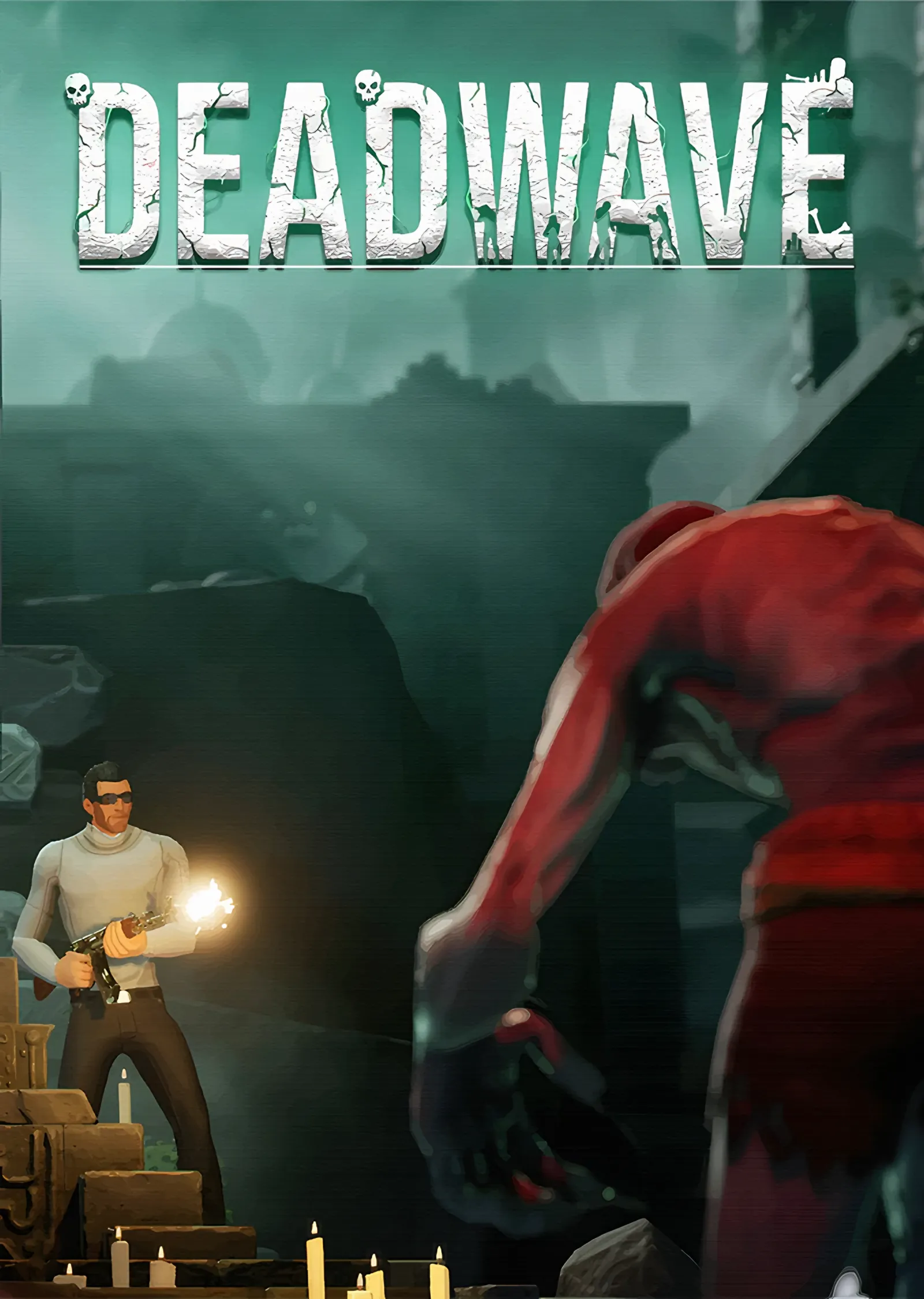 Deadwave: Karanlık Odada Fenerli Araştırmacı metal tablo