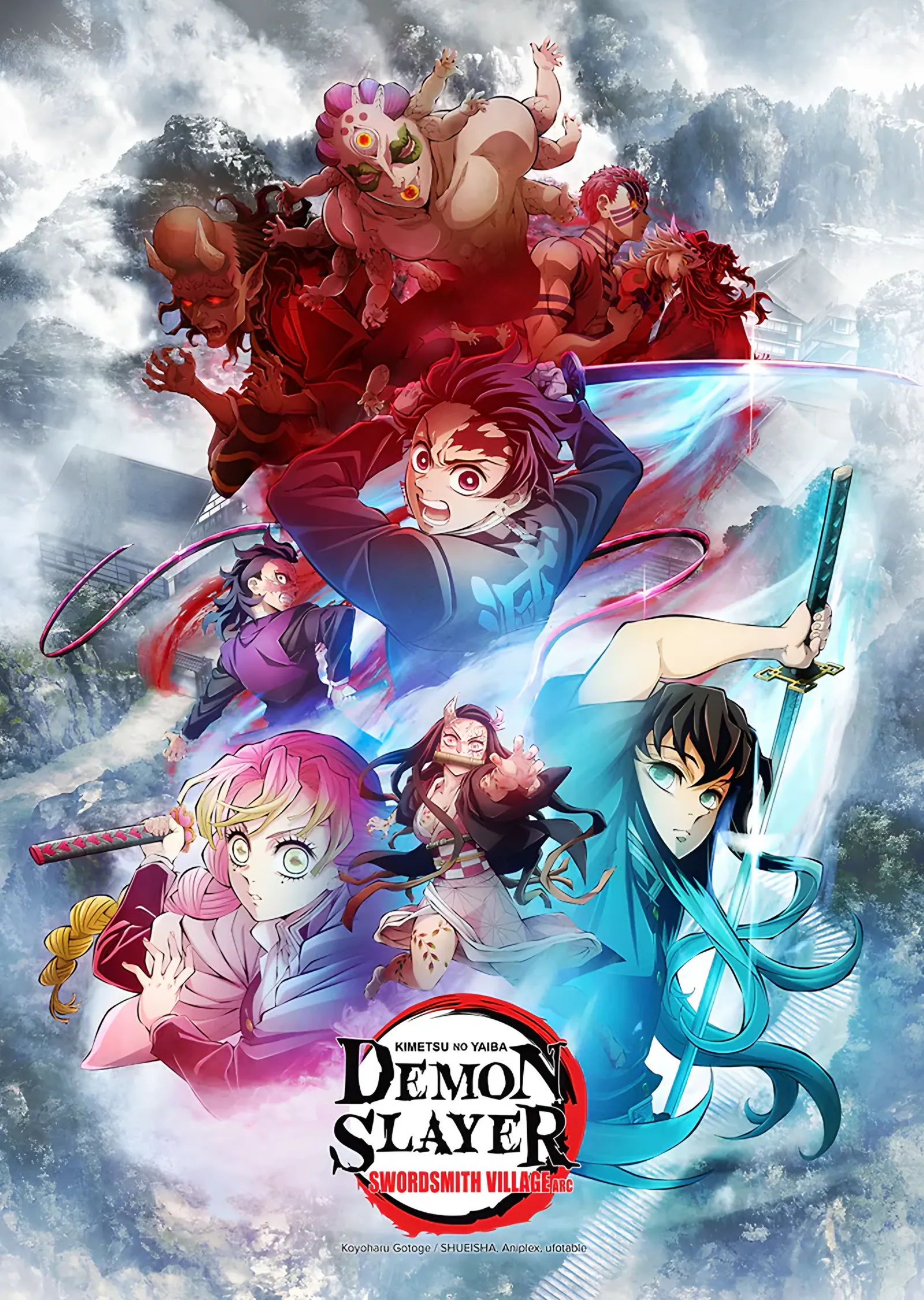 Demon Slayer: Kılıççı Köyü Bölümünün Kadrosu metal tablo