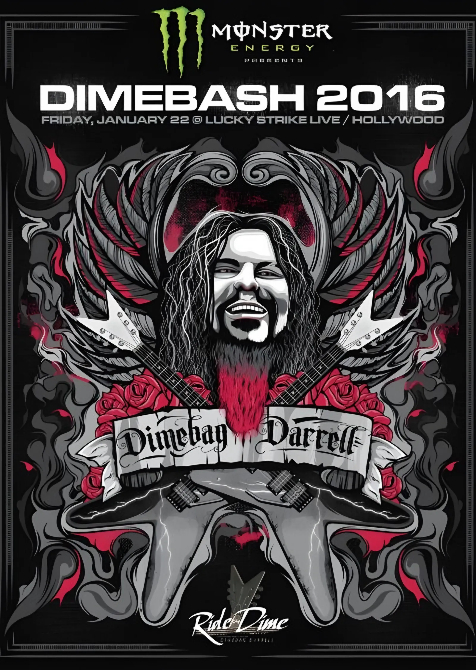 Dimebash 2016: Anma Konseri Afişi metal tablo