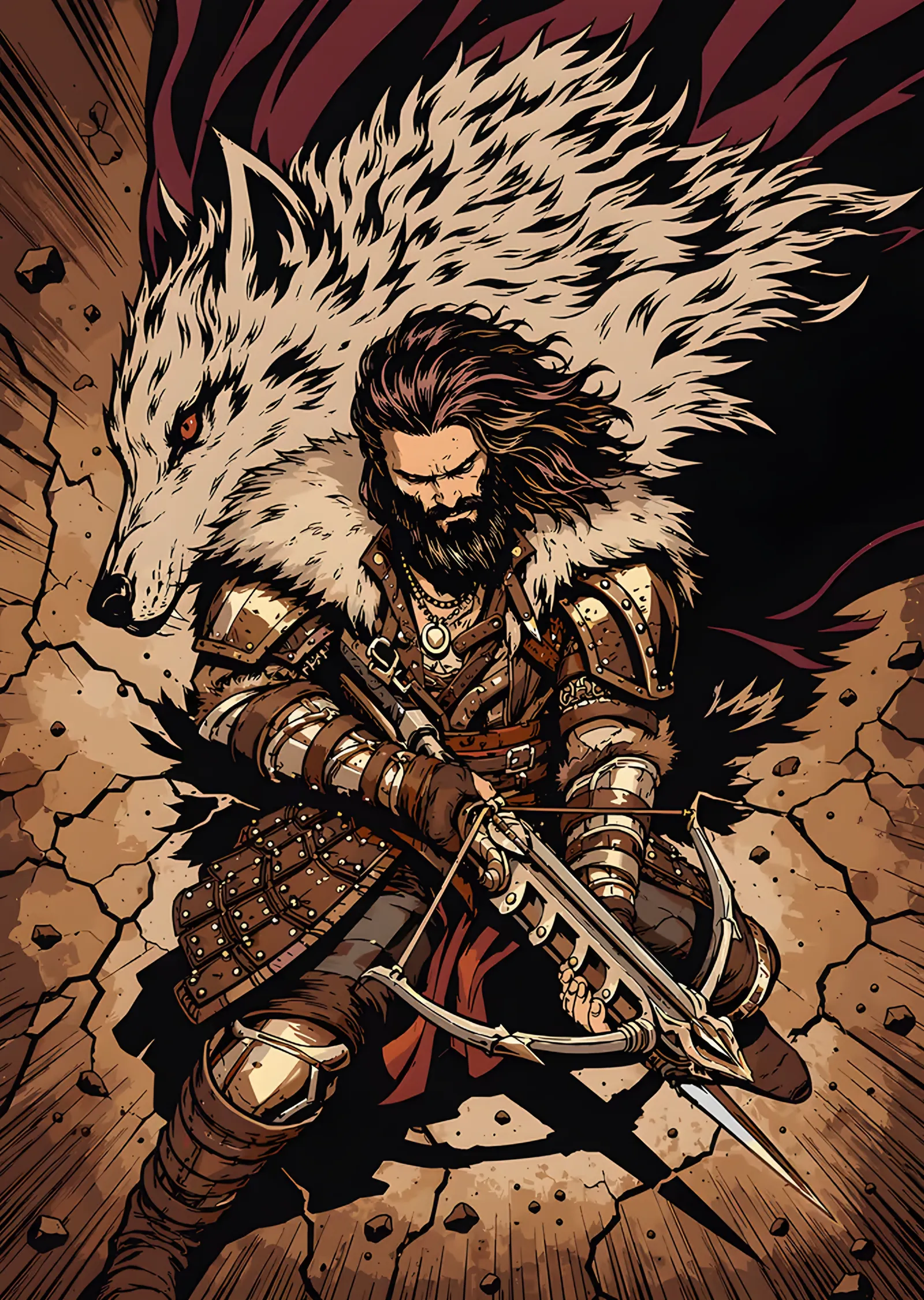 Divinity: Original Sin II - Kurt Postlu Savaşçı metal tablo