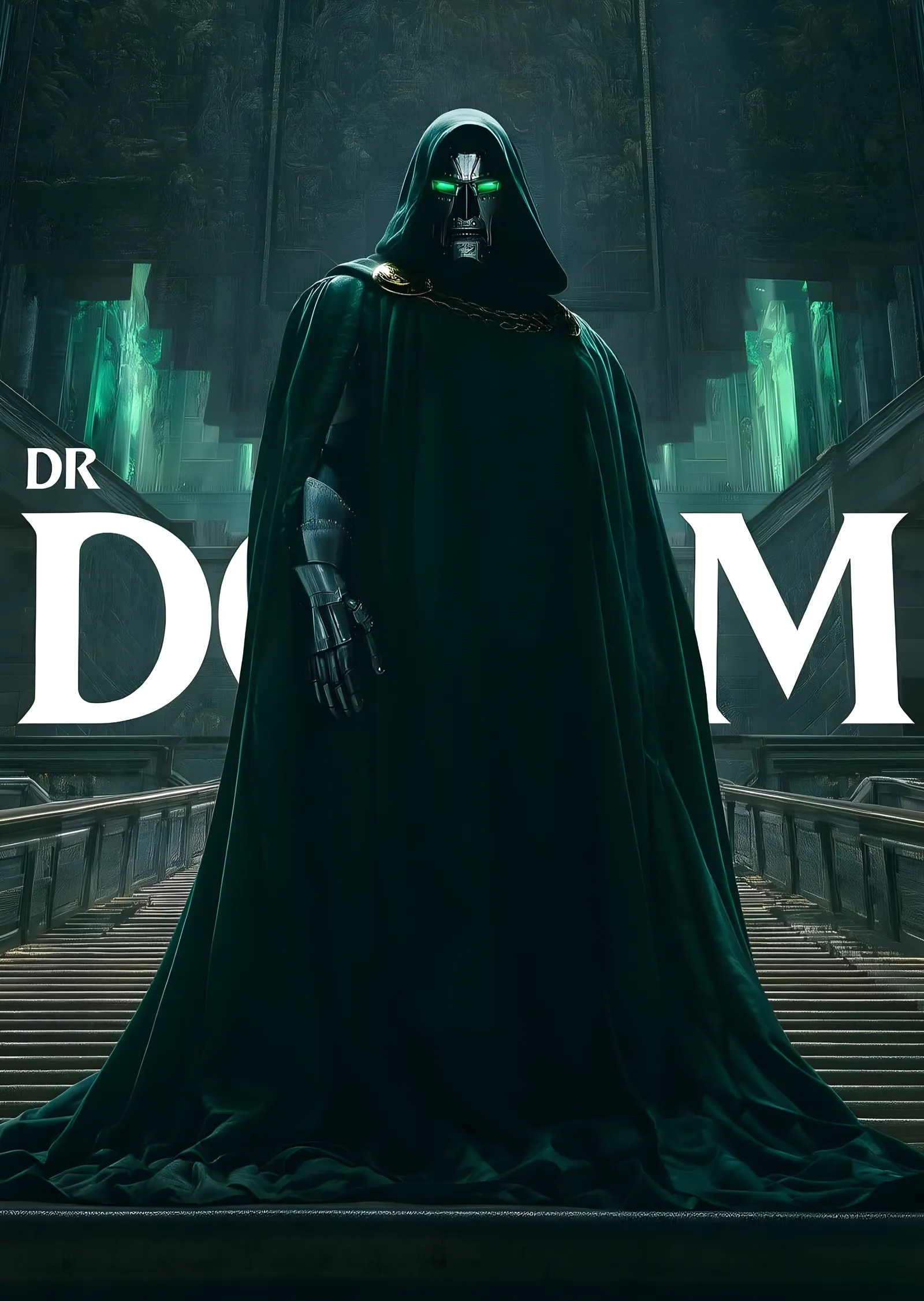 Doctor Doom - Yeşil Işık metal tablo