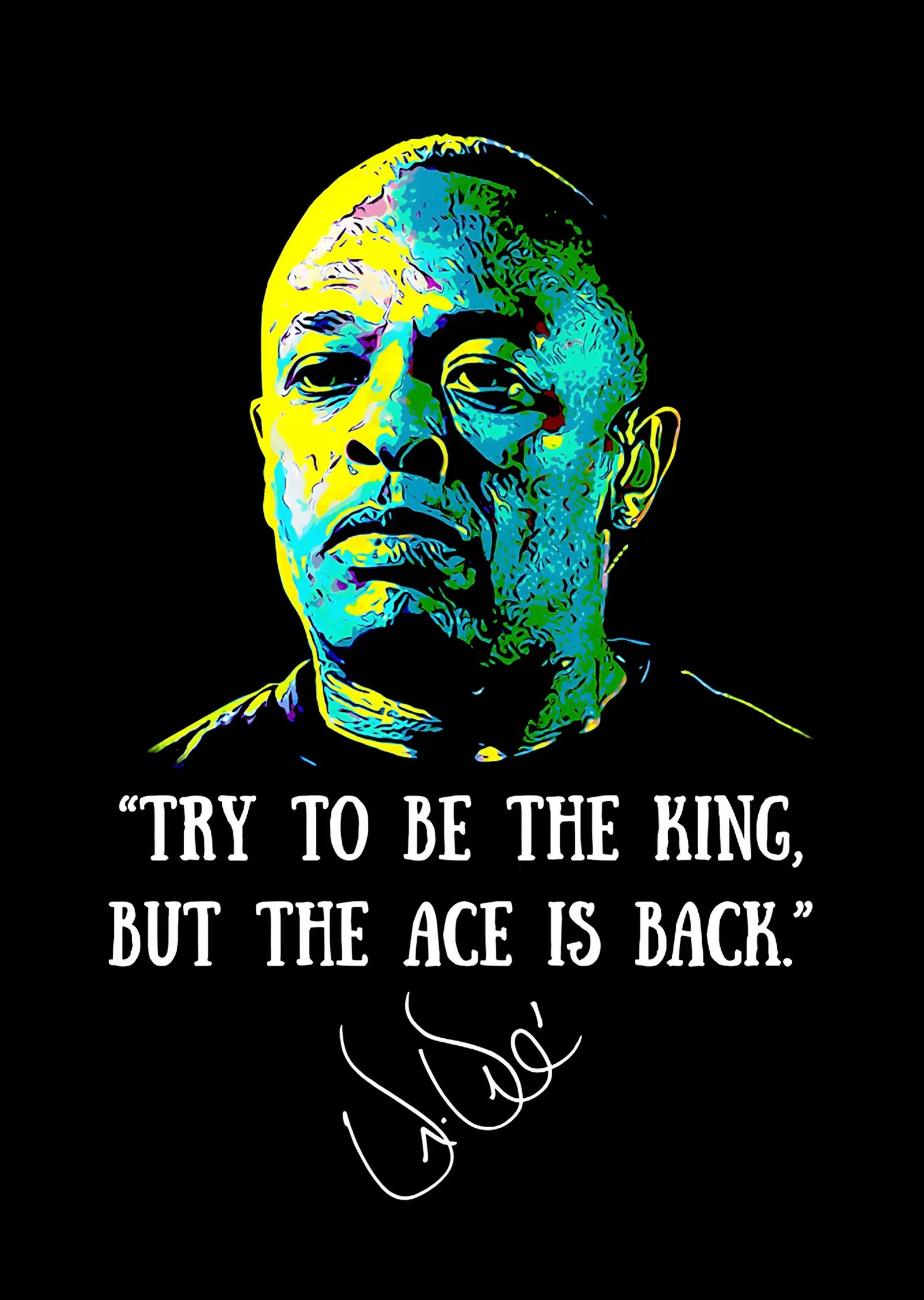 Dr. Dre - Neon Portre ve Alıntı metal tablo