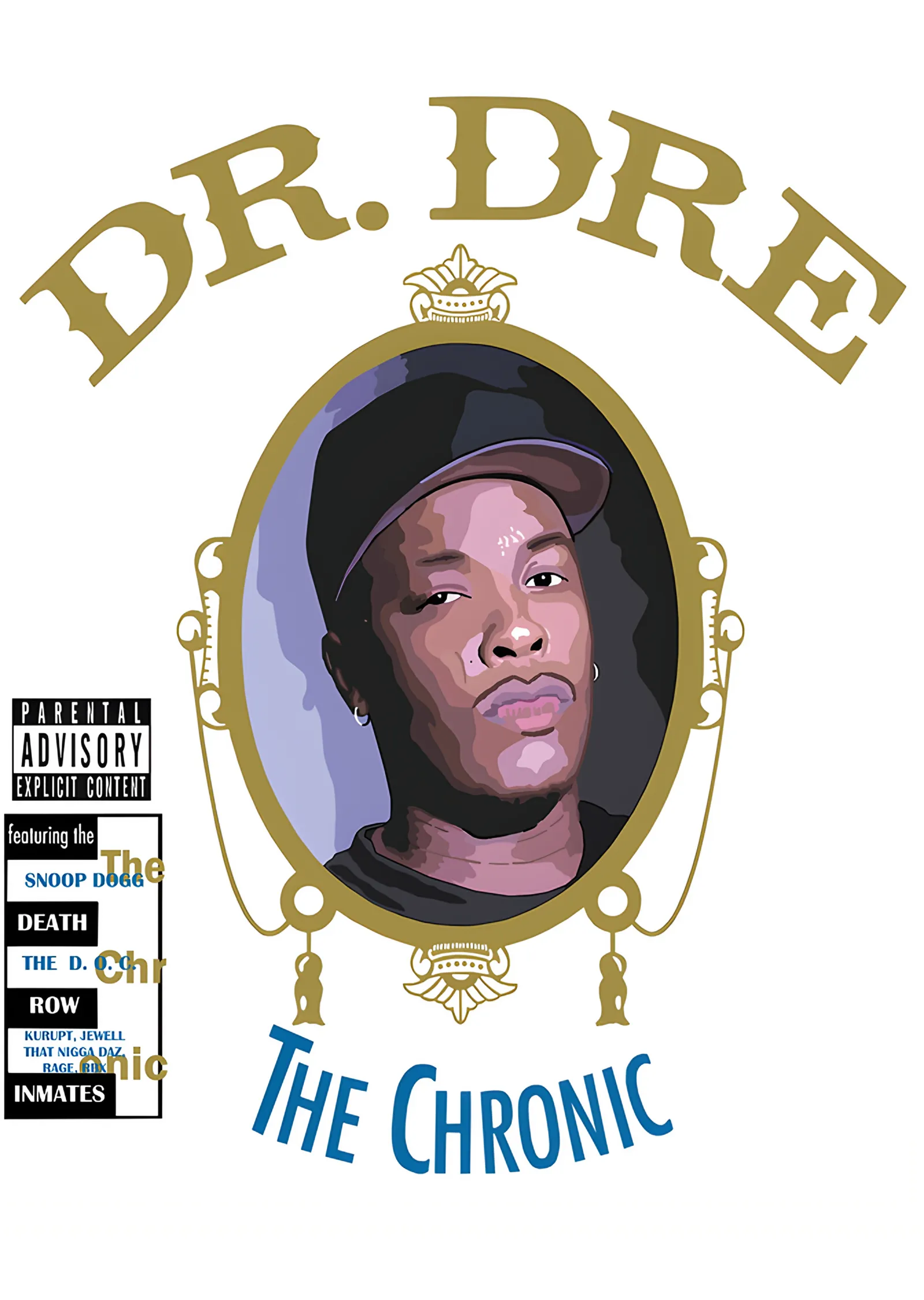 Dr. Dre - The Chronic Madalyon Kapak metal tablo