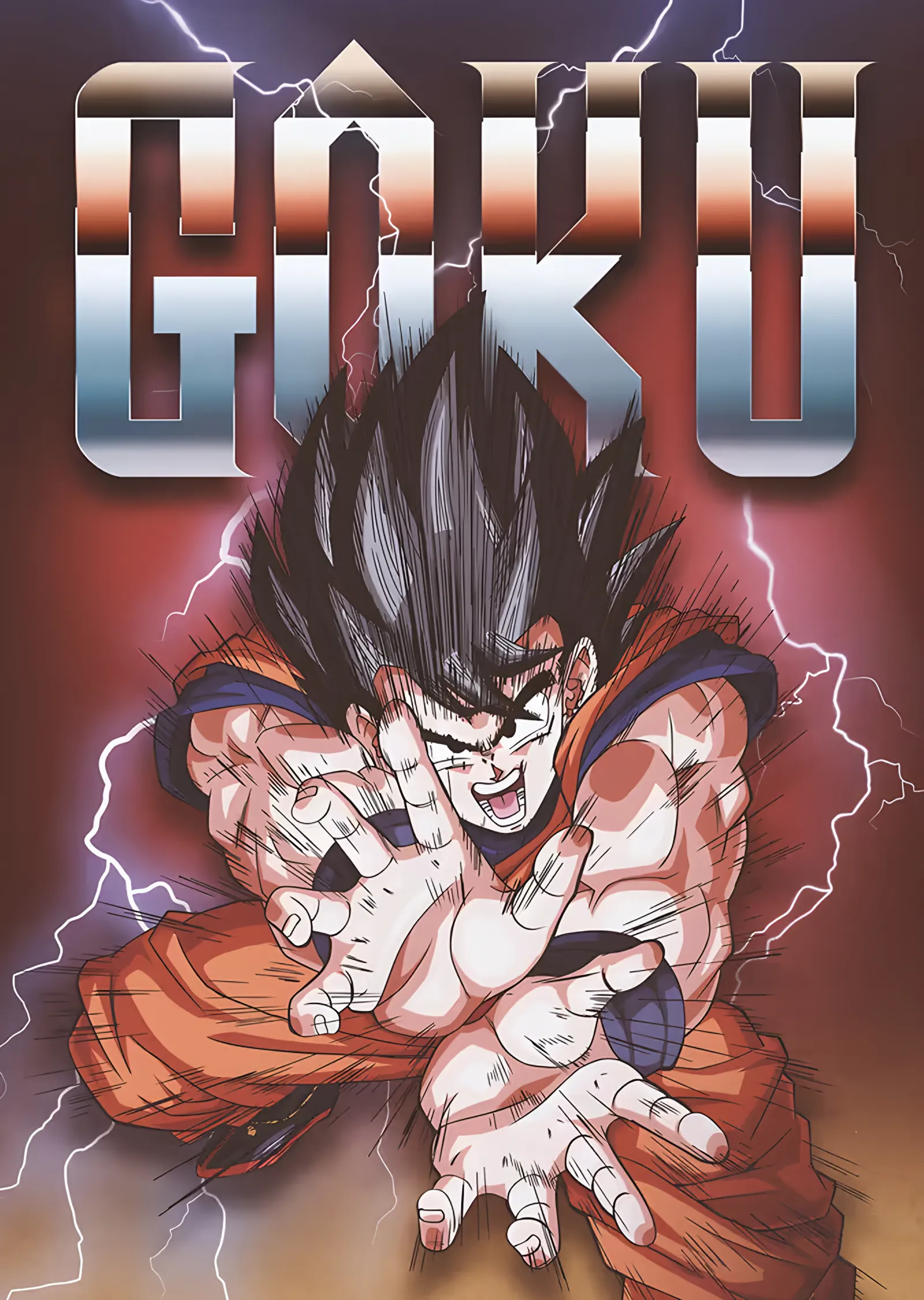 Dragon Ball Z: Goku'nun Kamehameha Duruşu metal tablo